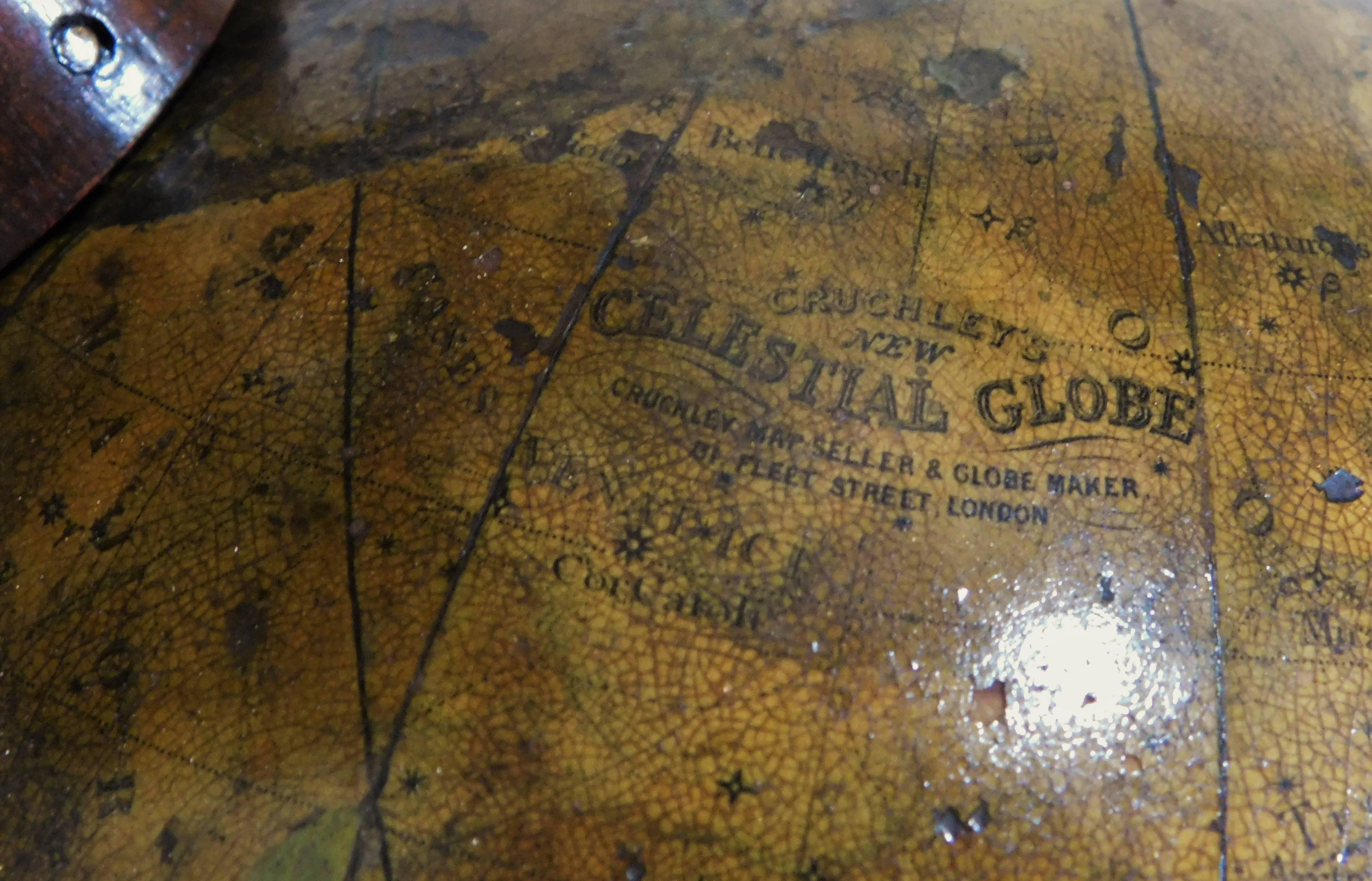 Early Victorian C. F. Crutchley's New Celestial Table Top Globe, circa 1860 4