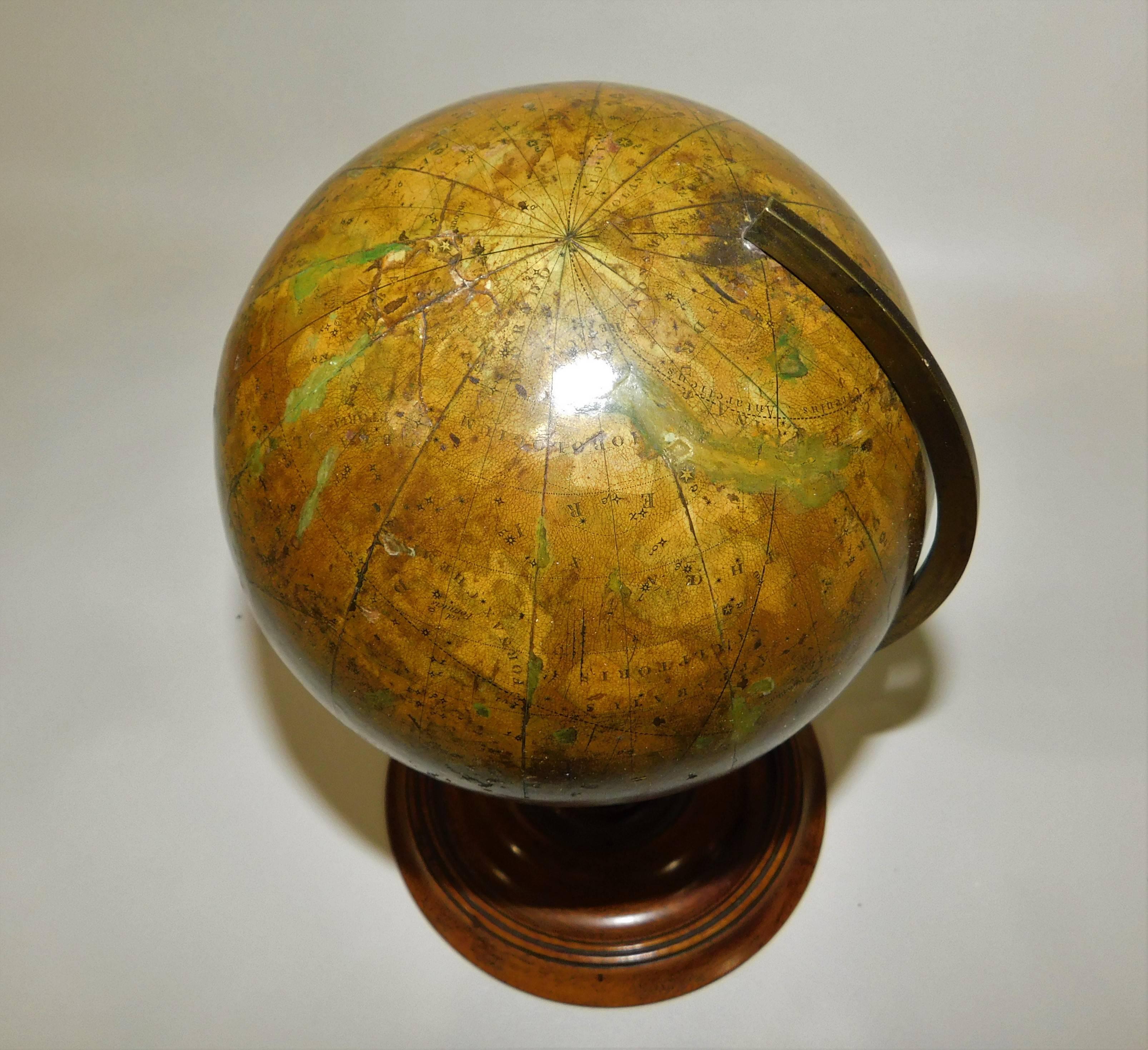 English Early Victorian C. F. Crutchley's New Celestial Table Top Globe, circa 1860