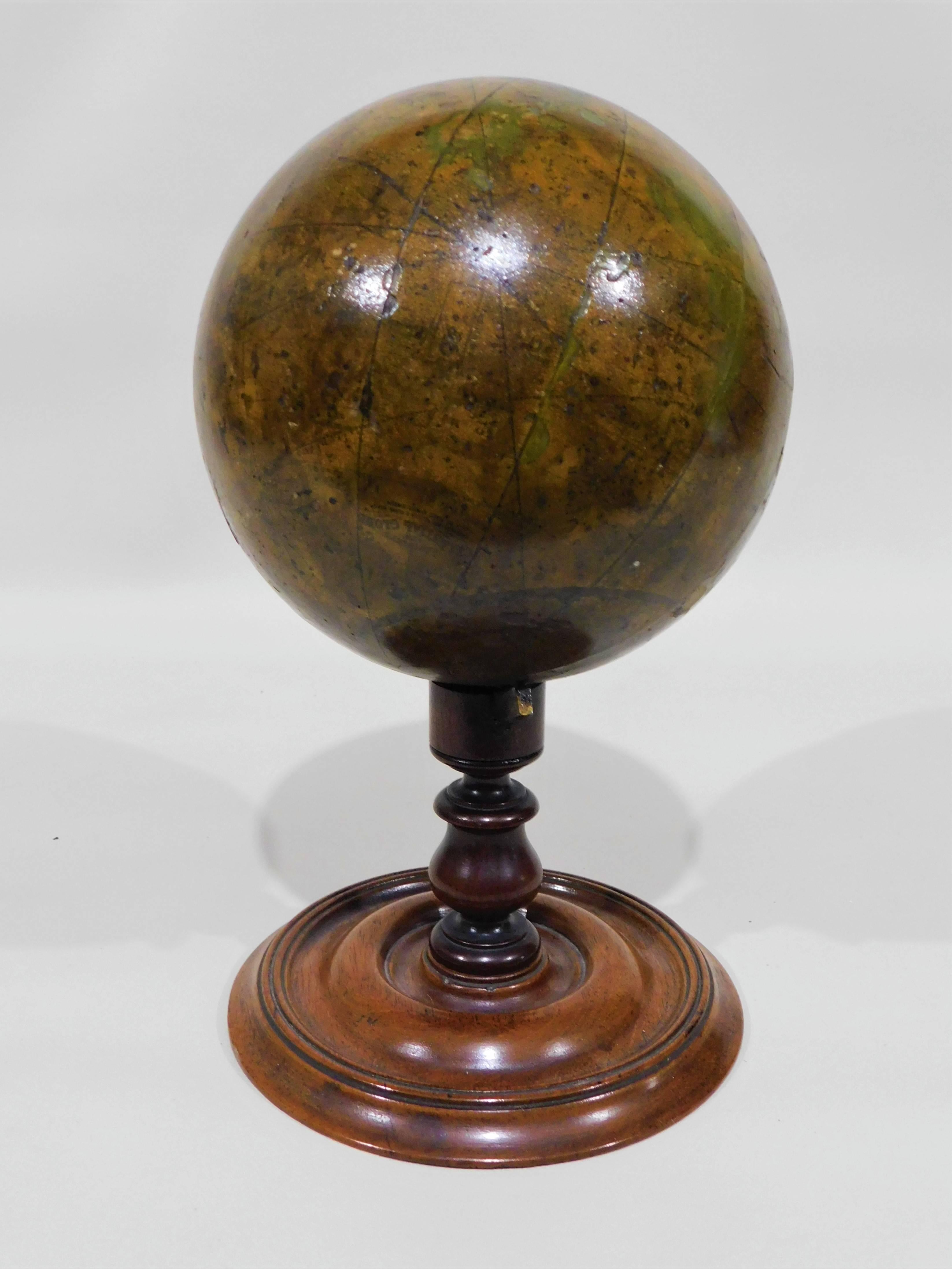 Early Victorian C. F. Crutchley's New Celestial Table Top Globe, circa 1860 1