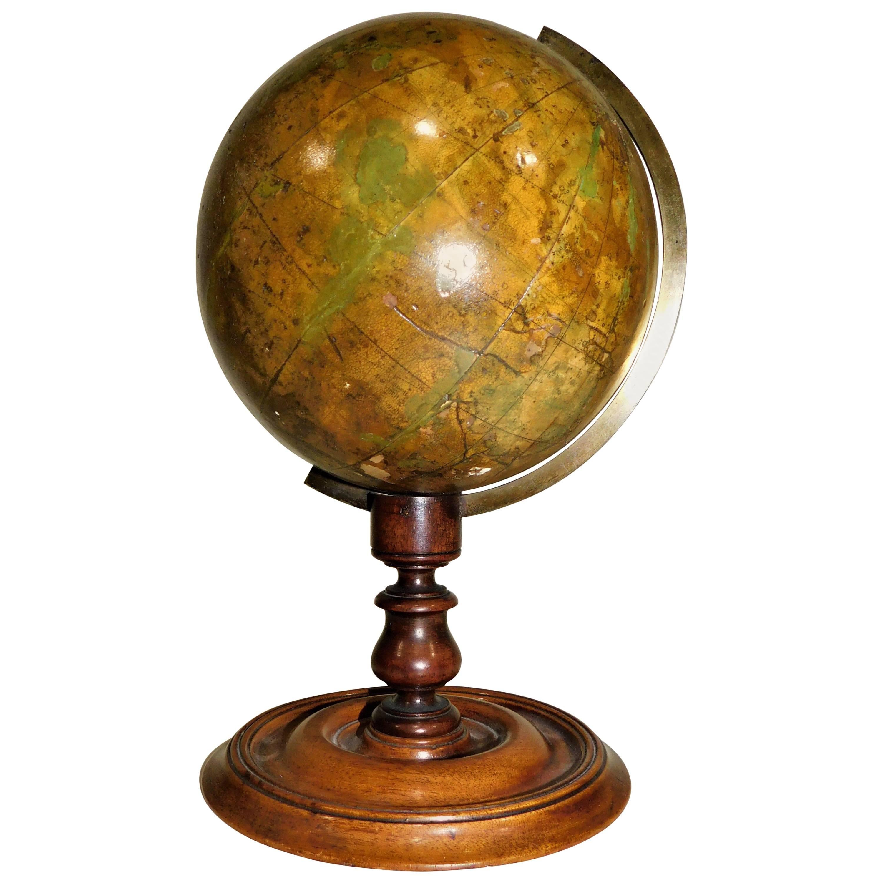 Early Victorian C. F. Crutchley's New Celestial Table Top Globe, circa 1860