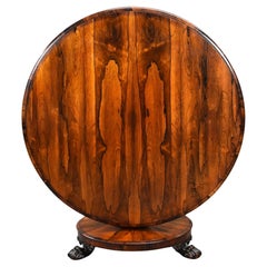 Early Victorian Circular Rosewood Breakfast Table