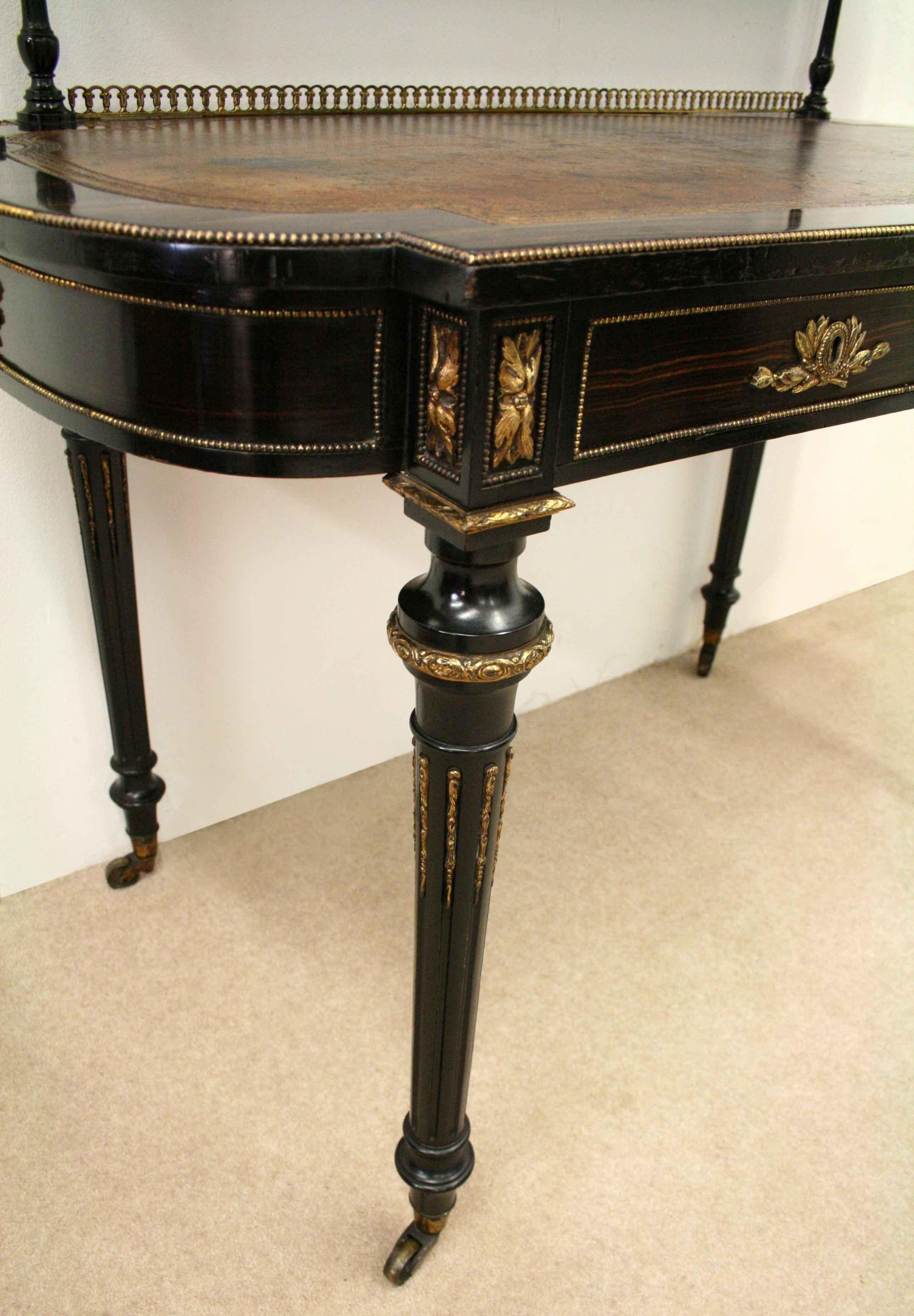 Early Victorian Coromandel Writing Table For Sale 6