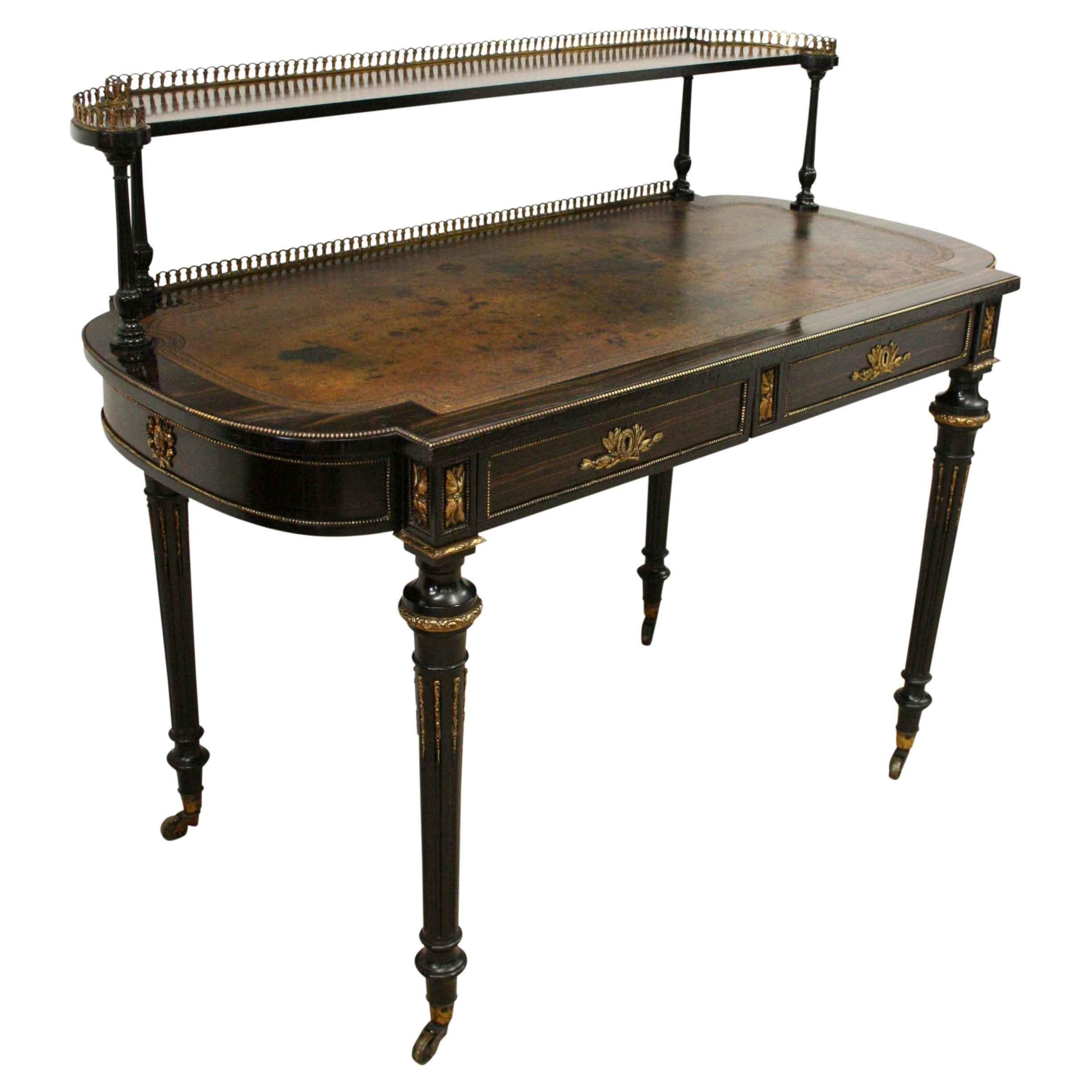 Early Victorian Coromandel Writing Table For Sale