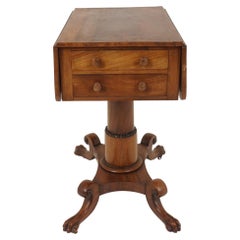 Early Victorian Drop Leaf Serving Table with Leaves, Scotland 1840, BX7