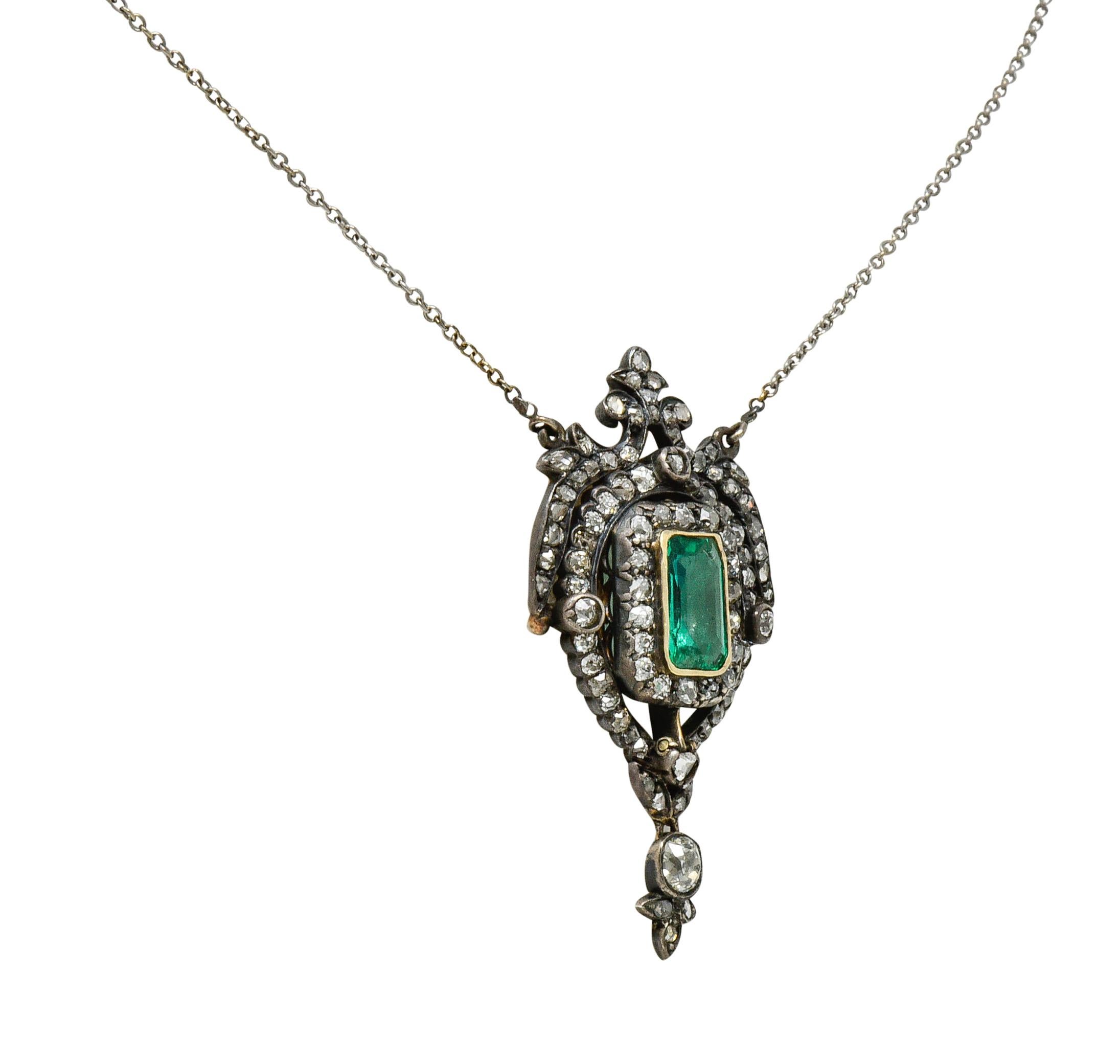 embellished ornate emerald jewel