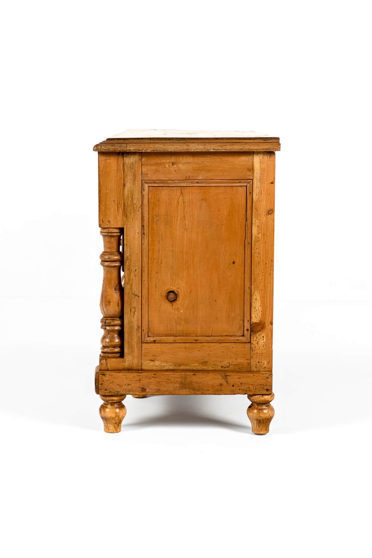 High Victorian Early Victorian English Dresser Base with Drawers For Sale