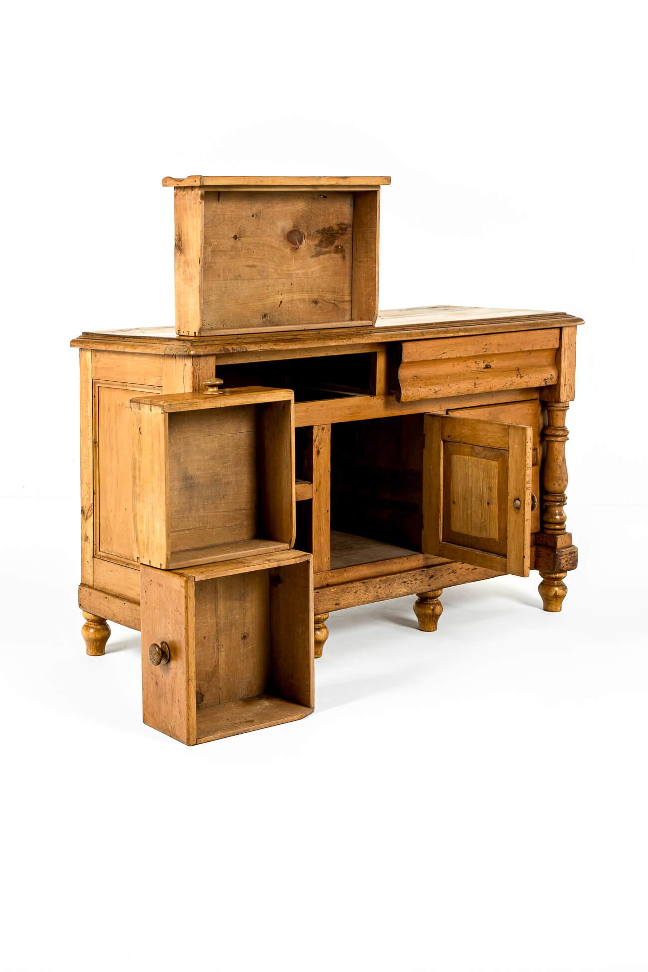 British Early Victorian English Dresser Base with Drawers For Sale