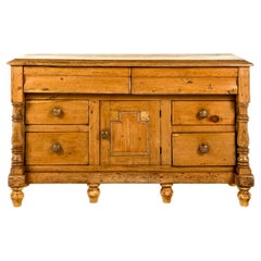 Early Victorian English Dresser Base with Drawers