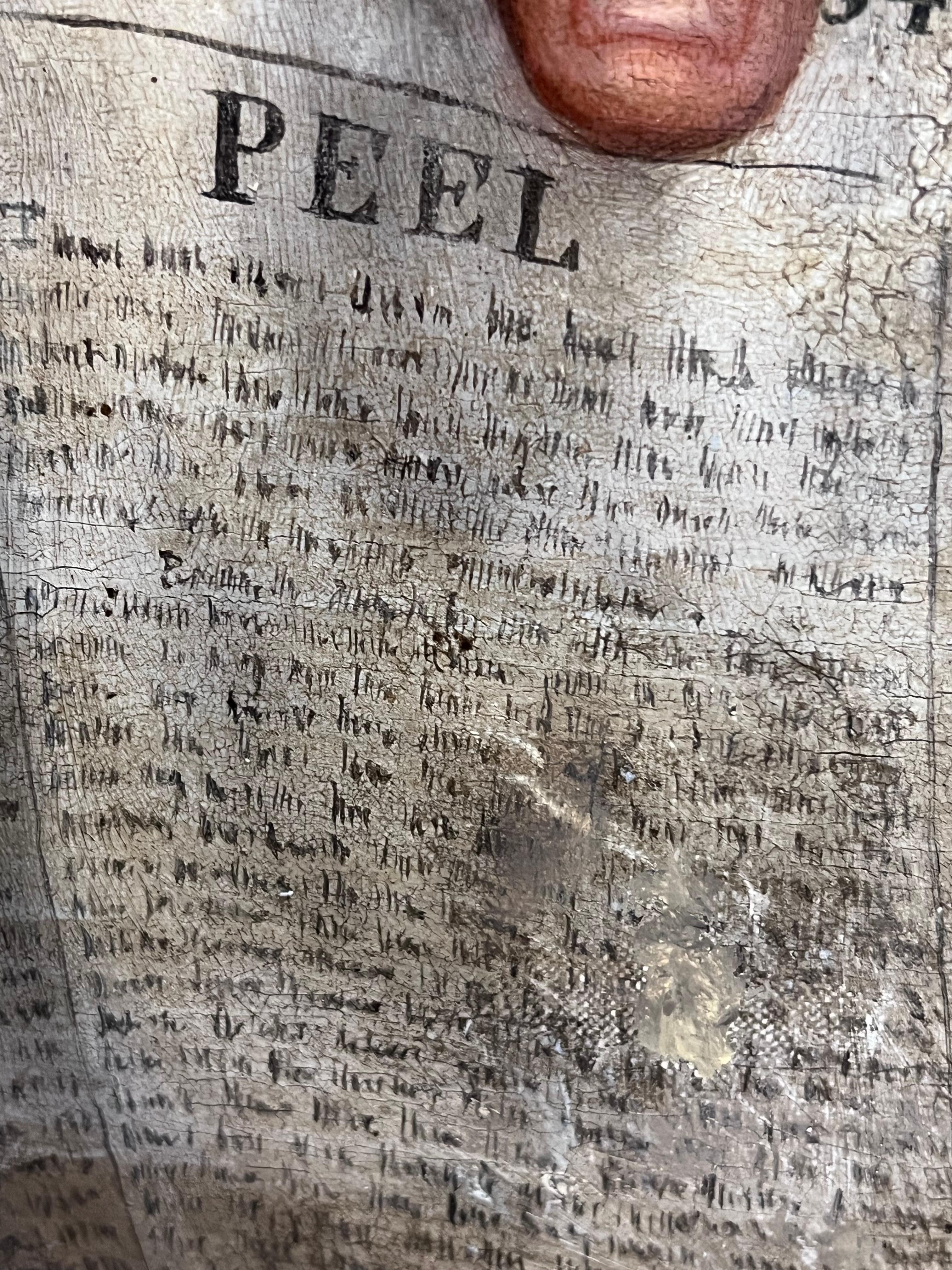 Ritratto inglese molto grande del 1840 di un gentiluomo di campagna che tiene in mano un giornale del Times in vendita 10