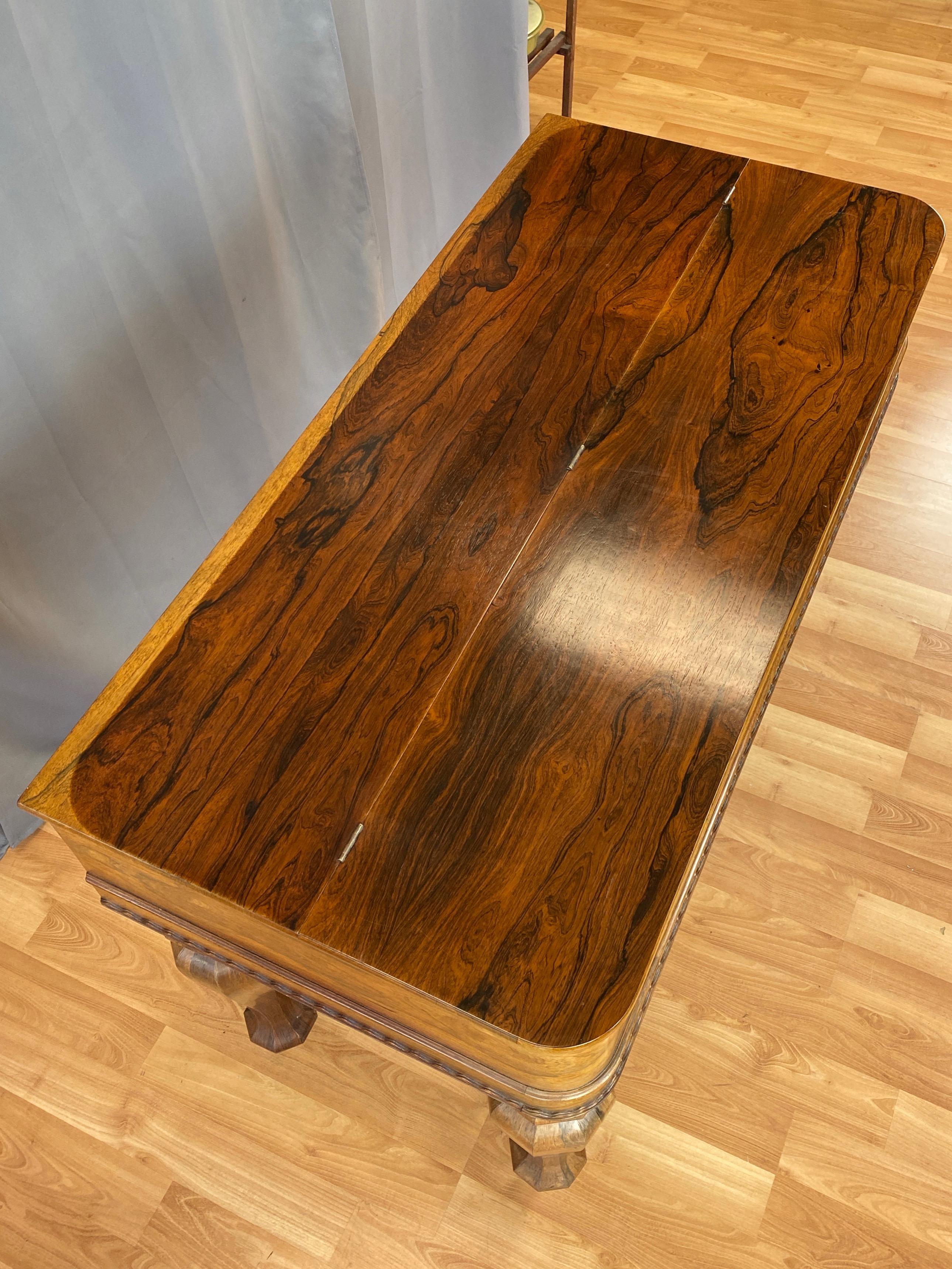 Early Victorian Era Rosewood Melodeon Flip-Top Desk, 1850s 7