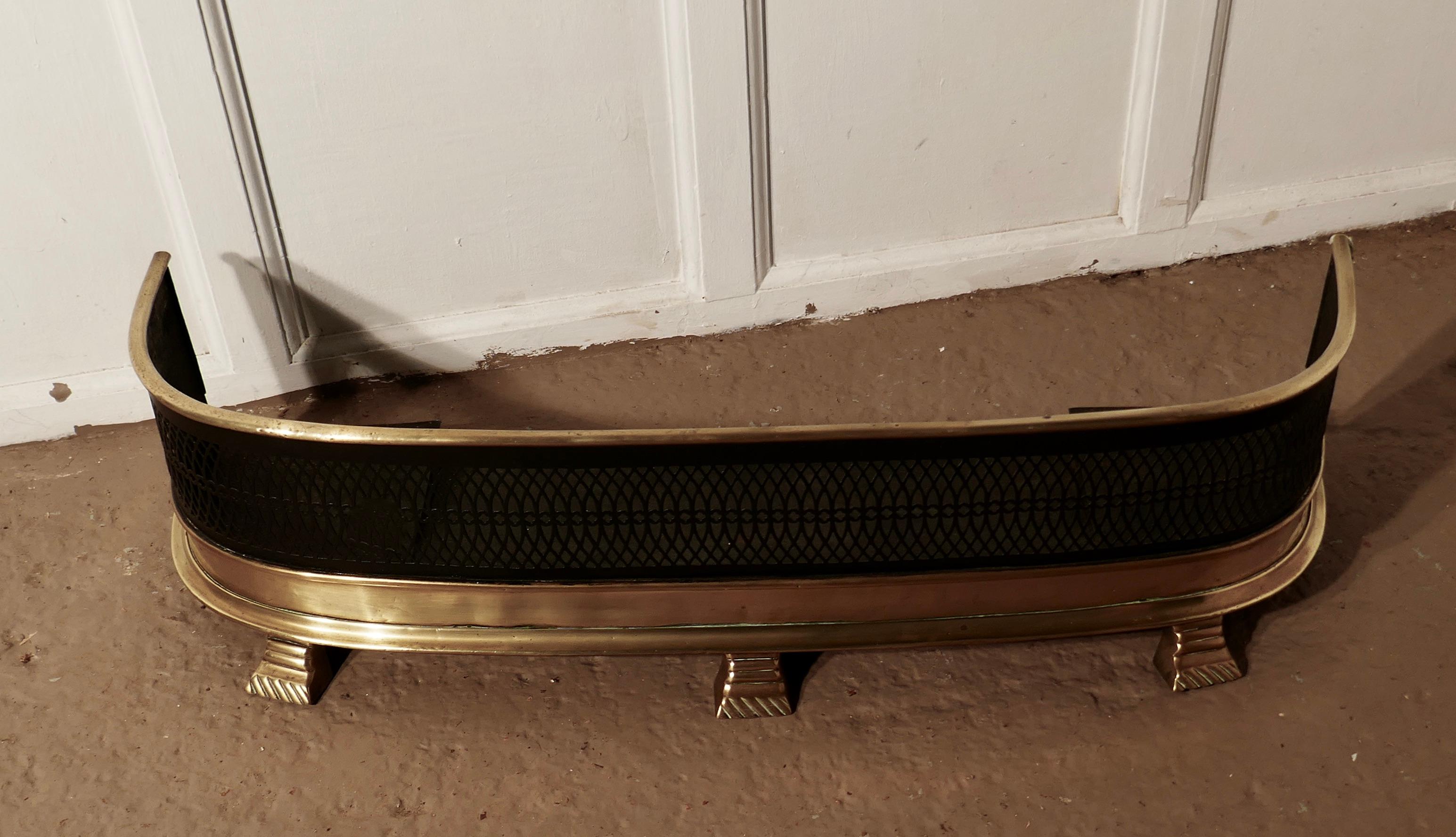 19th Century Early Victorian Fireside Fender