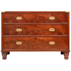 Early Victorian Flame Mahogany Chest of Drawers