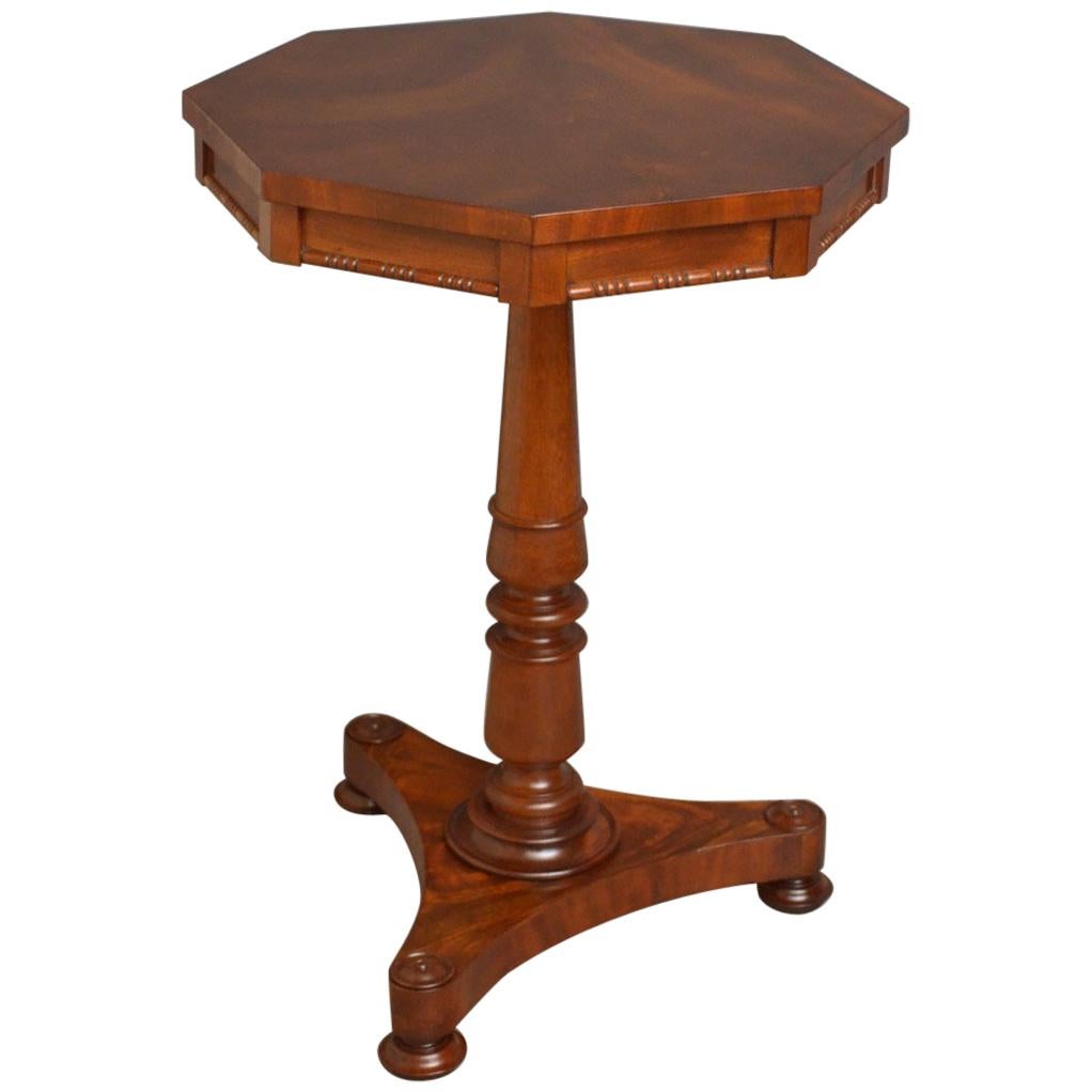 Early Victorian Flamed Mahogany Occasional Table