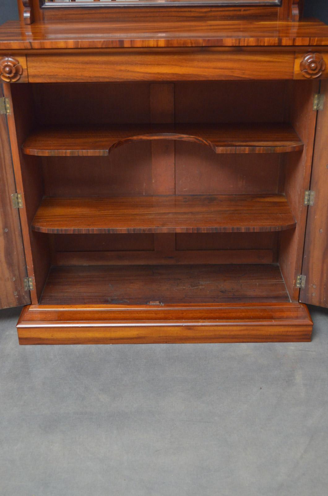 Early Victorian Goncalo Alves Chiffonier For Sale 4