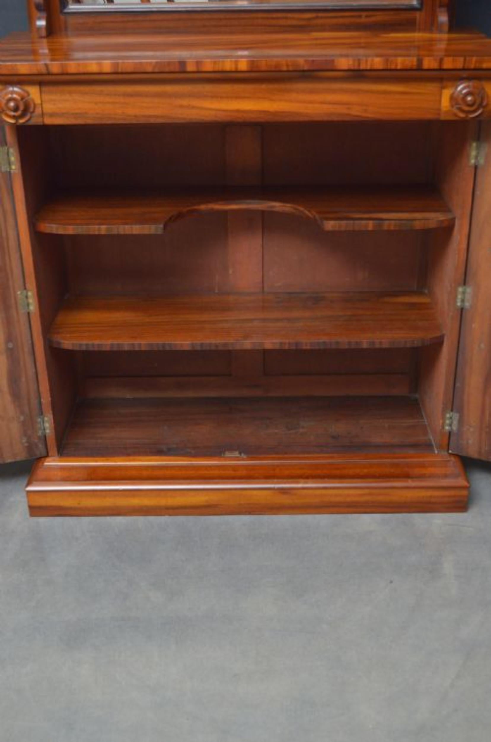 Early Victorian Goncalo Alves Chiffonier For Sale 5