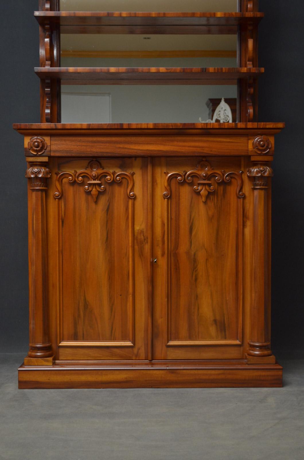 Early Victorian Goncalo Alves Chiffonier For Sale 3