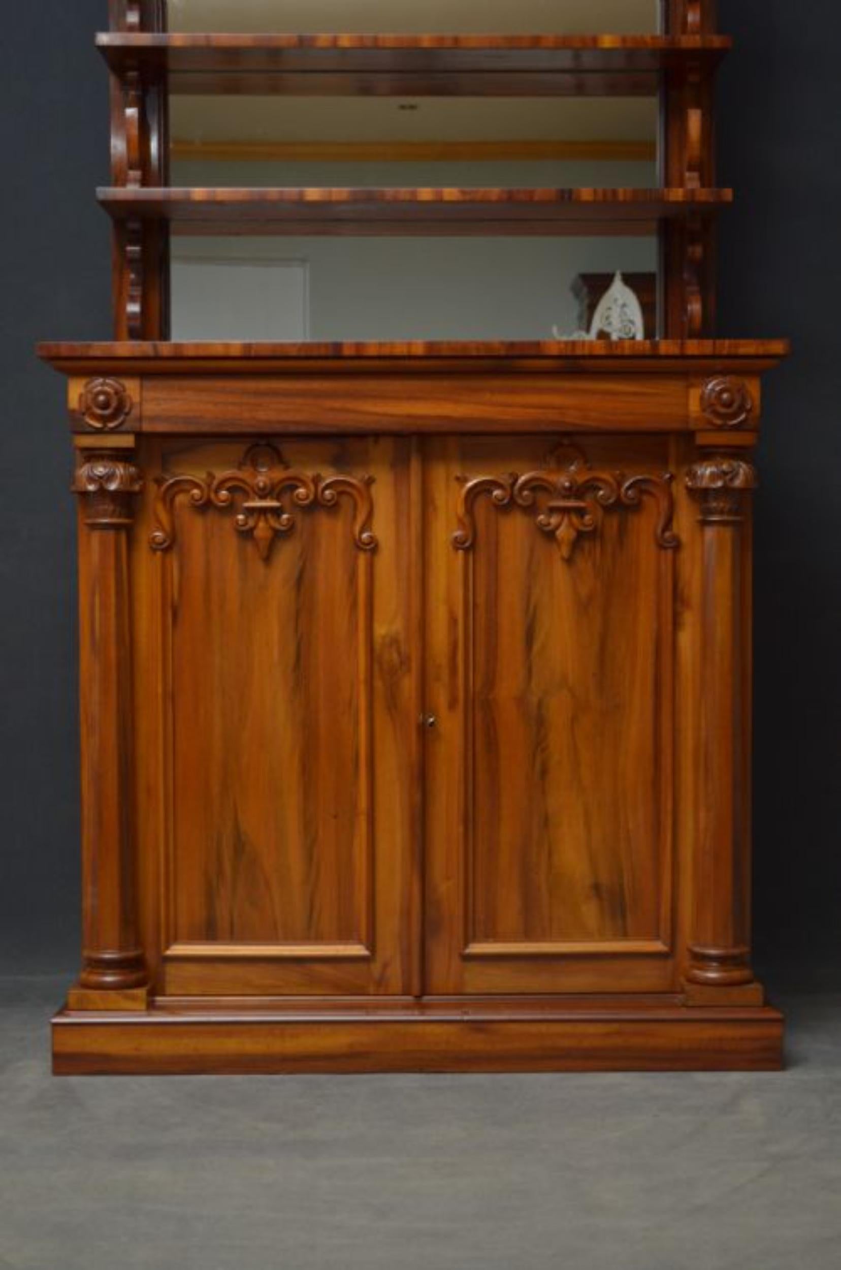 Early Victorian Goncalo Alves Chiffonier For Sale 4