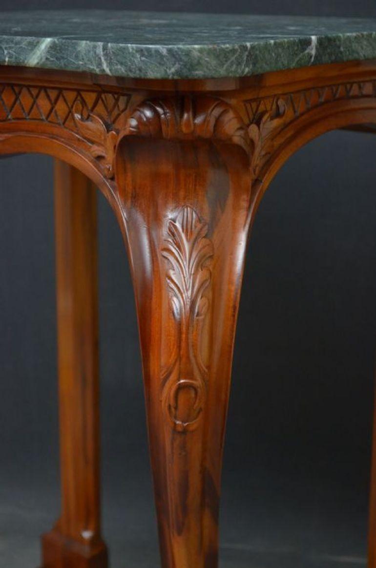 Early Victorian Goncalo Alves Console Table For Sale 4