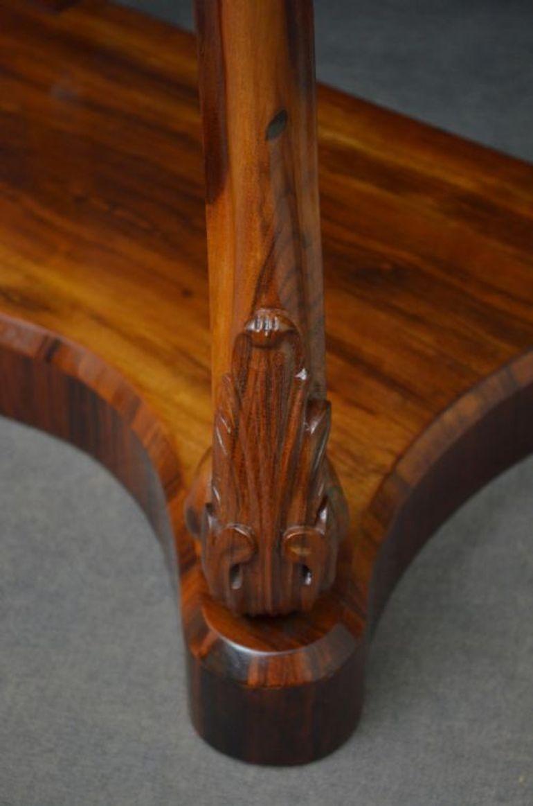 Early Victorian Goncalo Alves Console Table For Sale 7