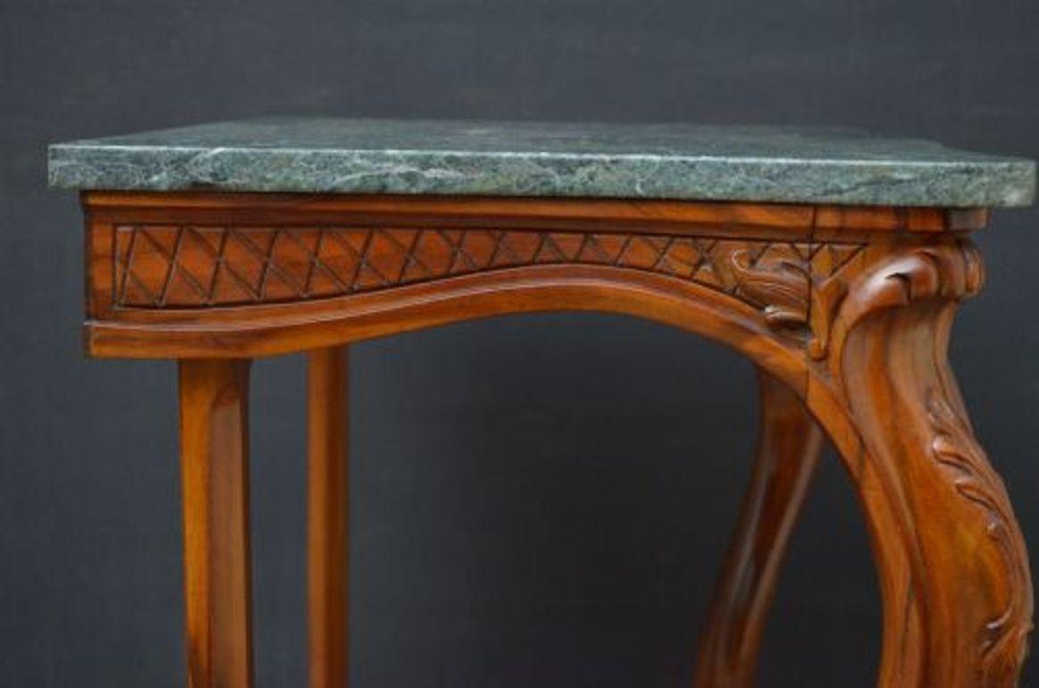Early Victorian Goncalo Alves Console Table For Sale 11