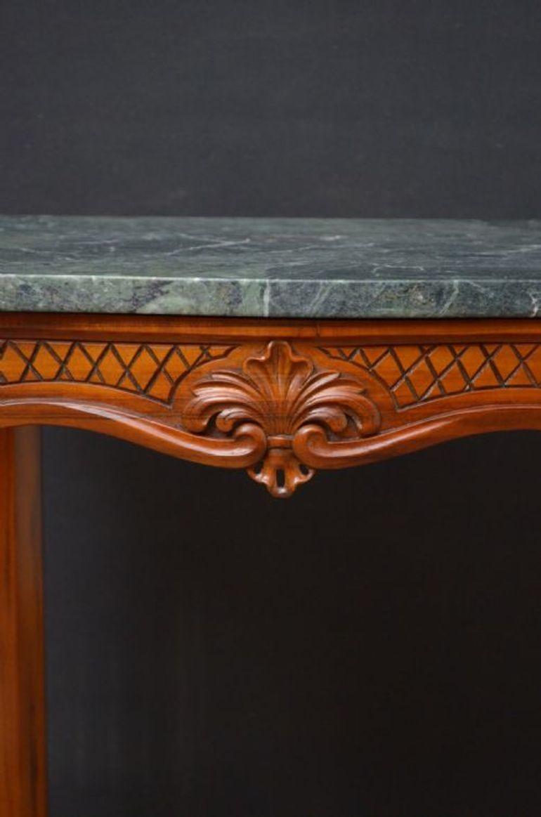 Early Victorian Goncalo Alves Console Table For Sale 2