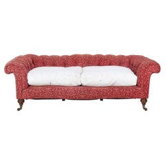 Chesterfield-Sofa im Serpentine-Stil von Howard and Sons aus der frühen viktorianischen Zeit