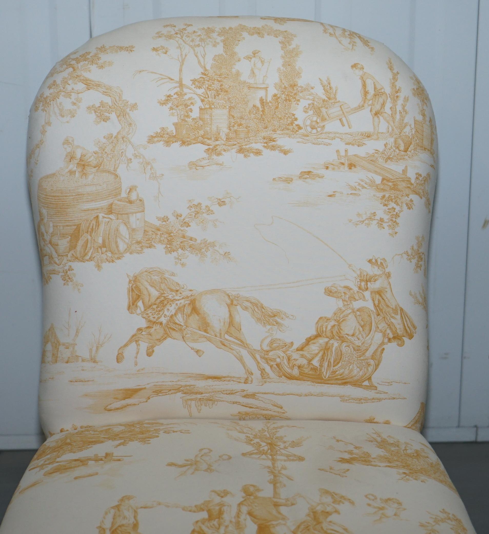 french toile chair