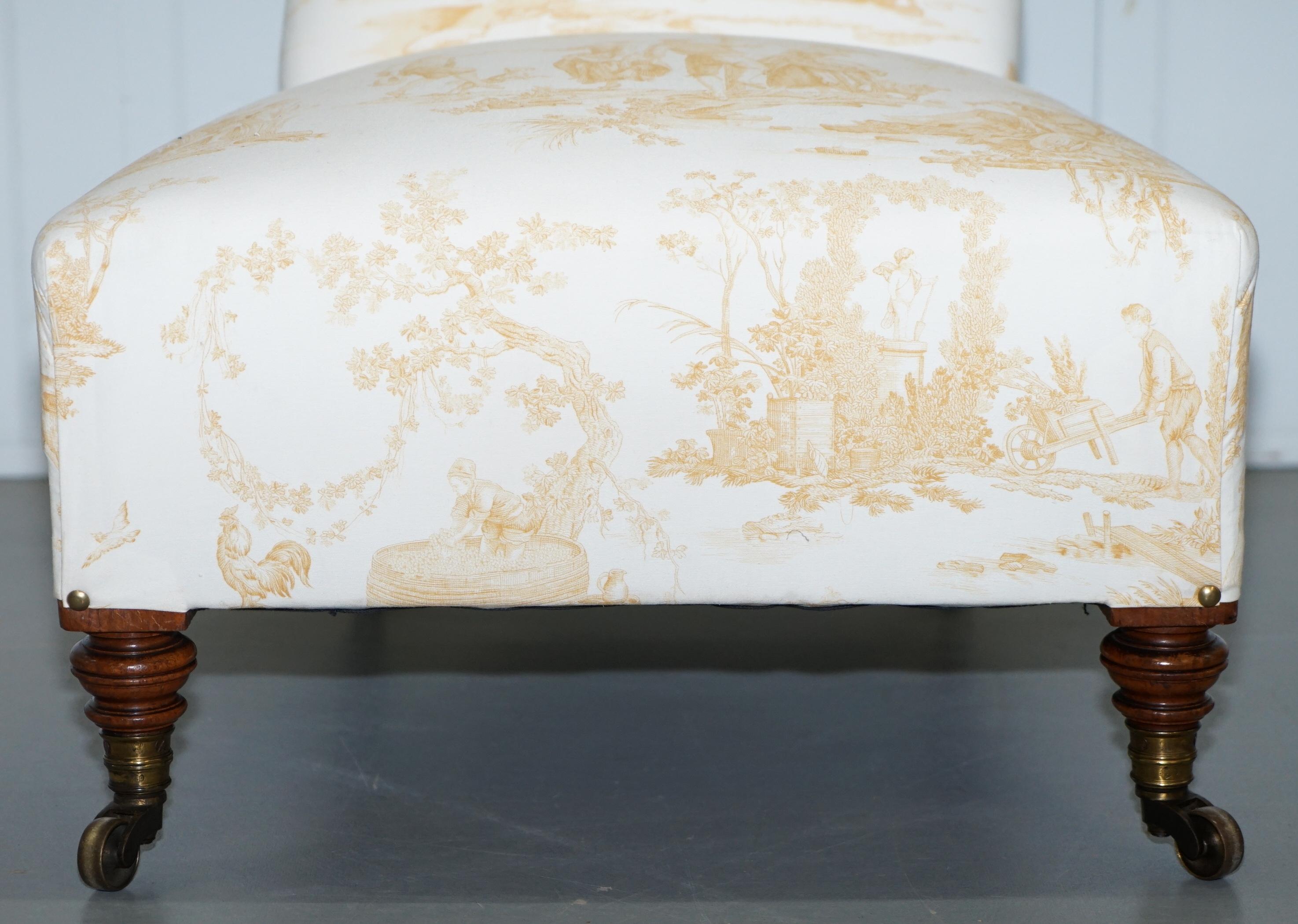 toile upholstered chairs