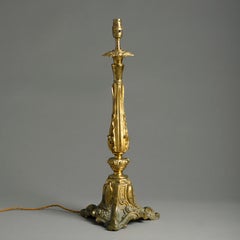 Early Victorian Lacquered Brass Table Lamp