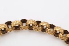 Early Victorian Link Bracelet with Heart Locket Closing