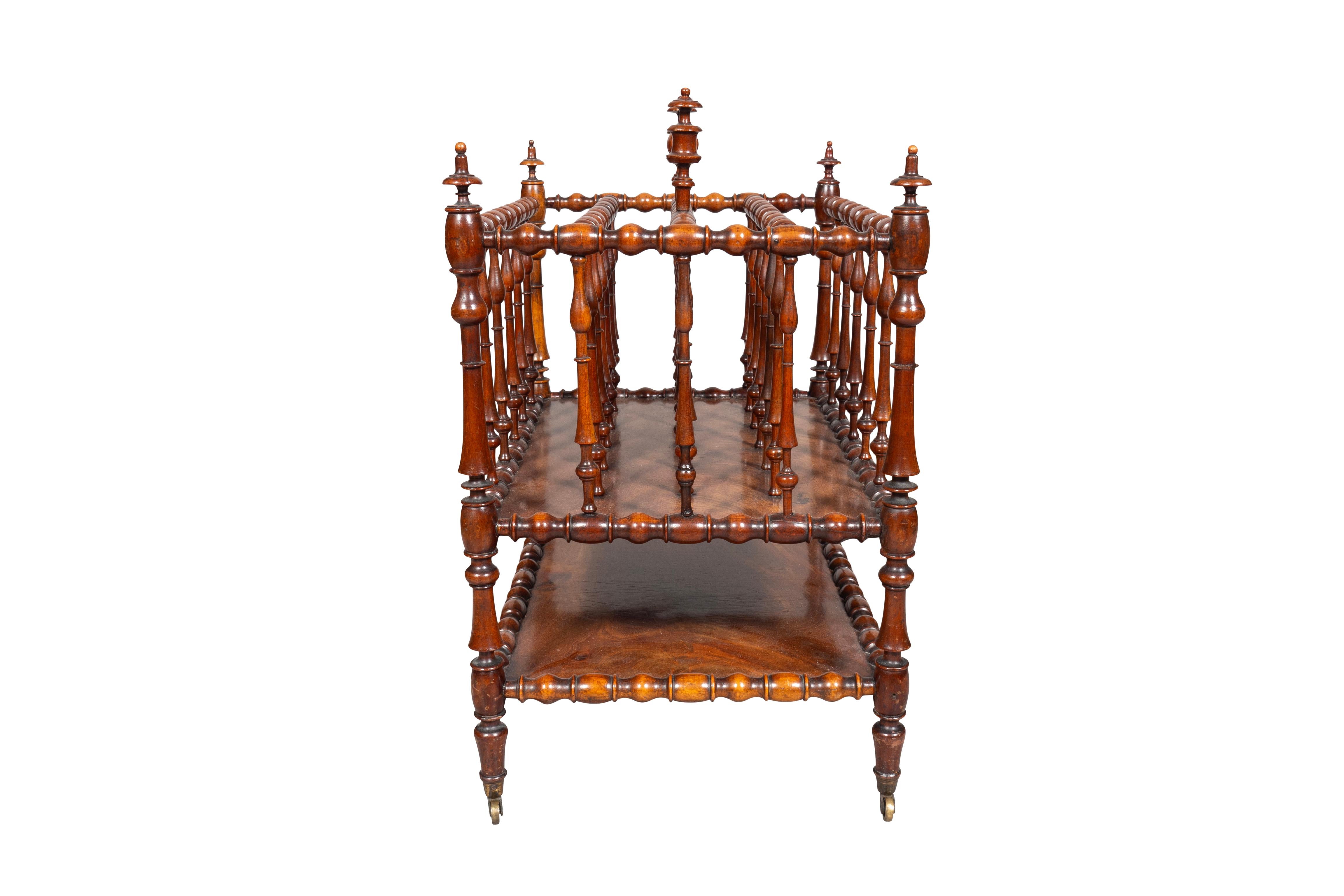 Early Victorian Mahogany Canterbury For Sale 3