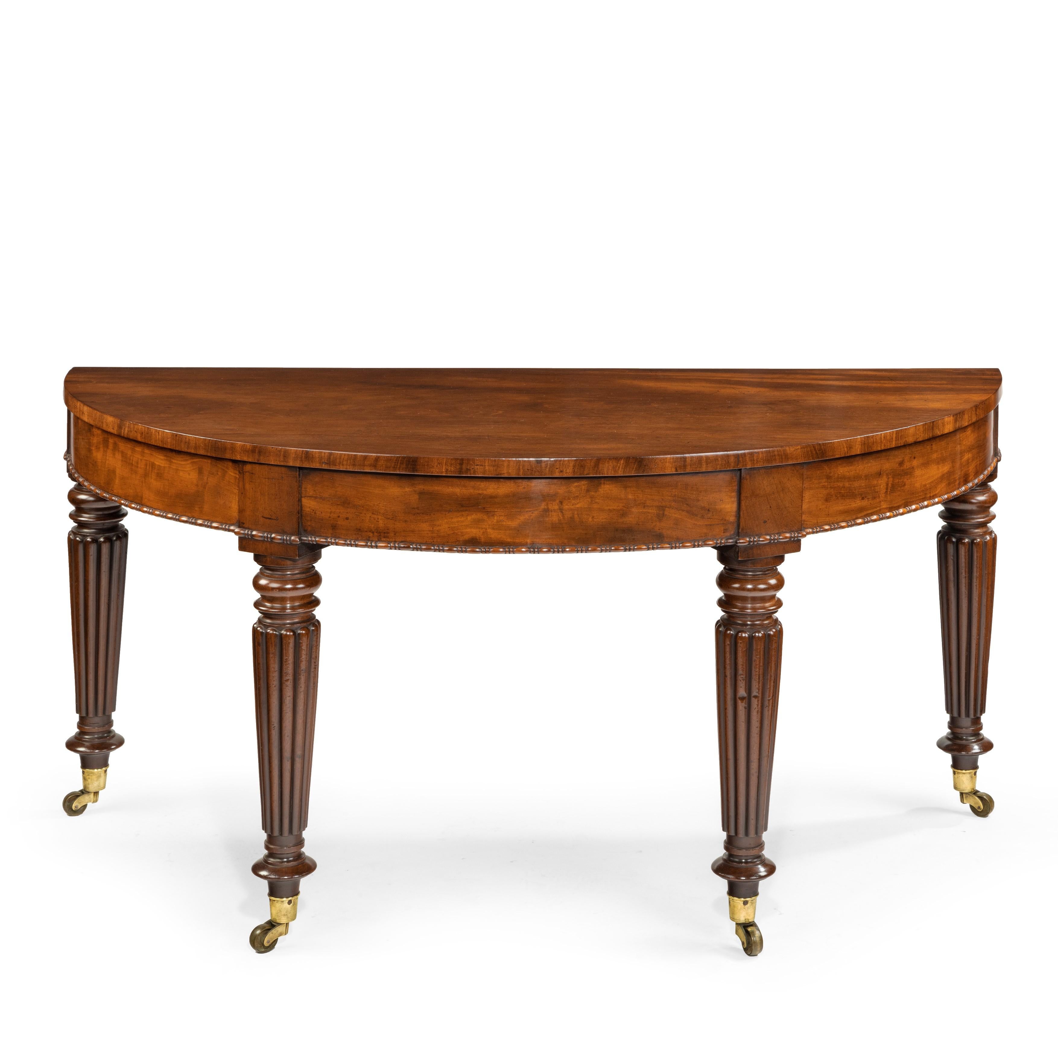 English Early Victorian Mahogany Console Tables Attributed to Gillows