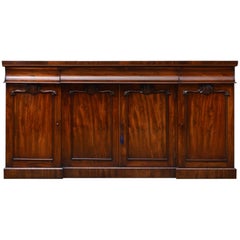 Early Victorian Mahogany Four Door Sideboard