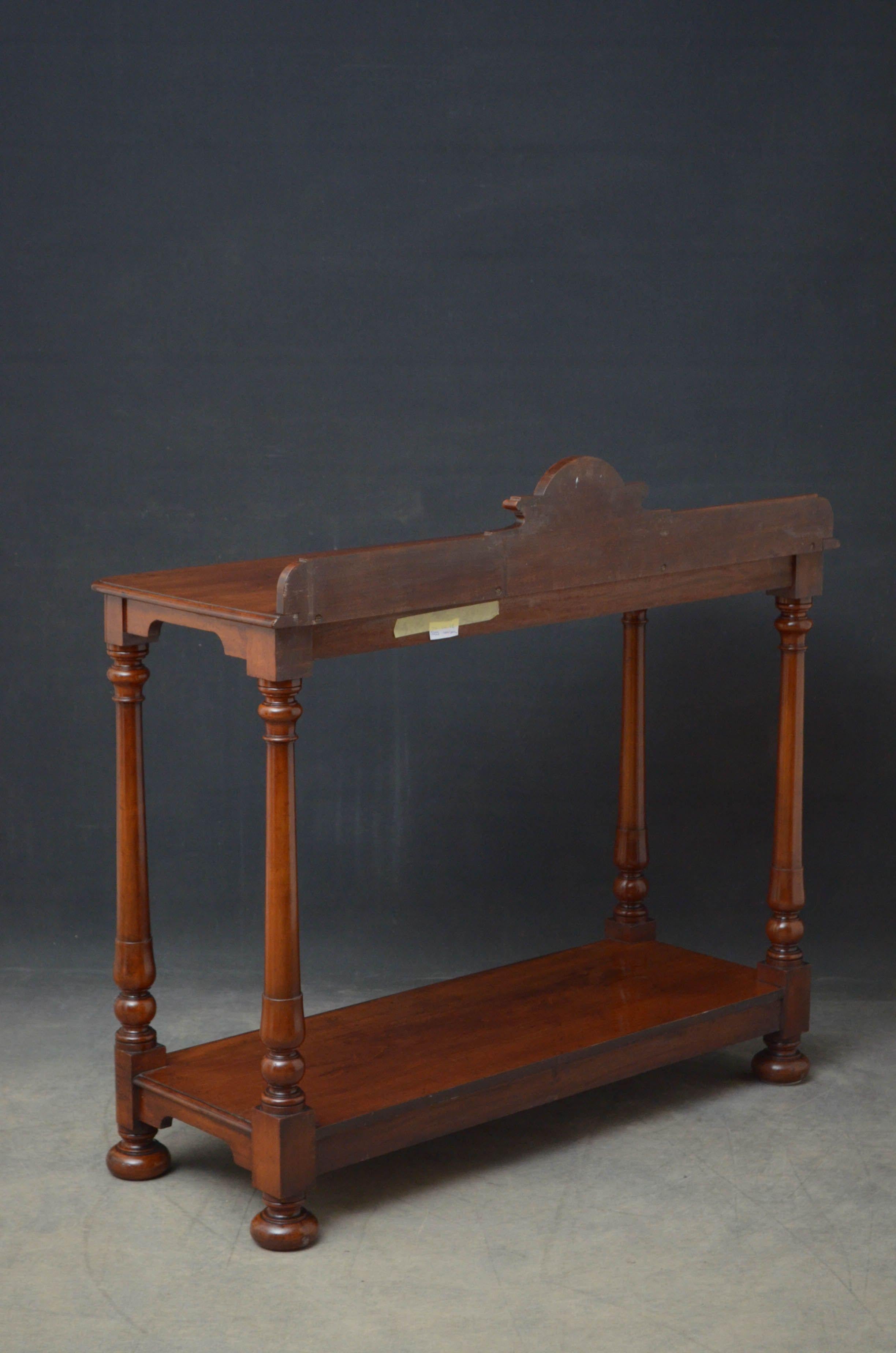 Early Victorian Mahogany Hall Table 7