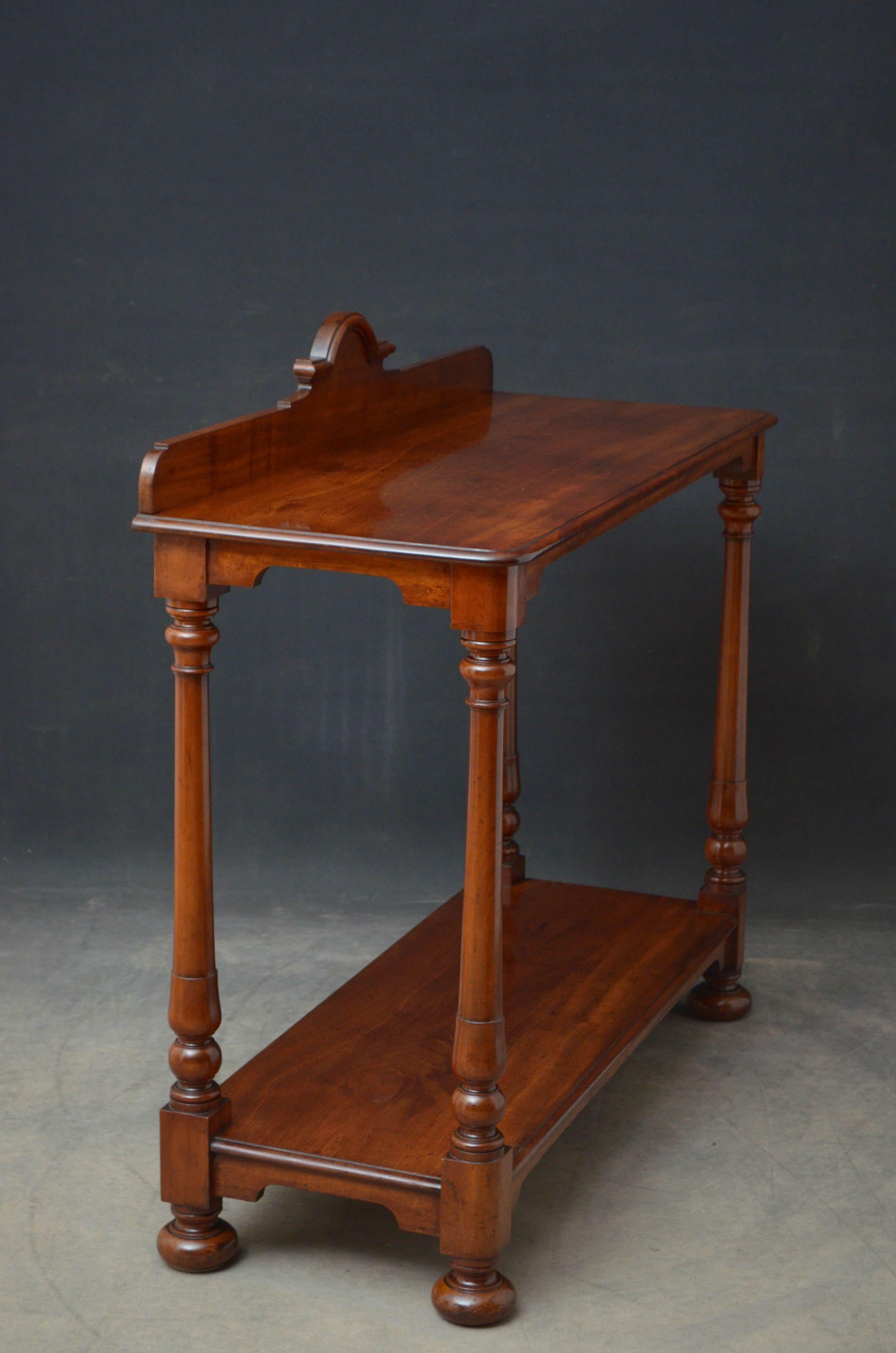 Early Victorian Mahogany Hall Table 8