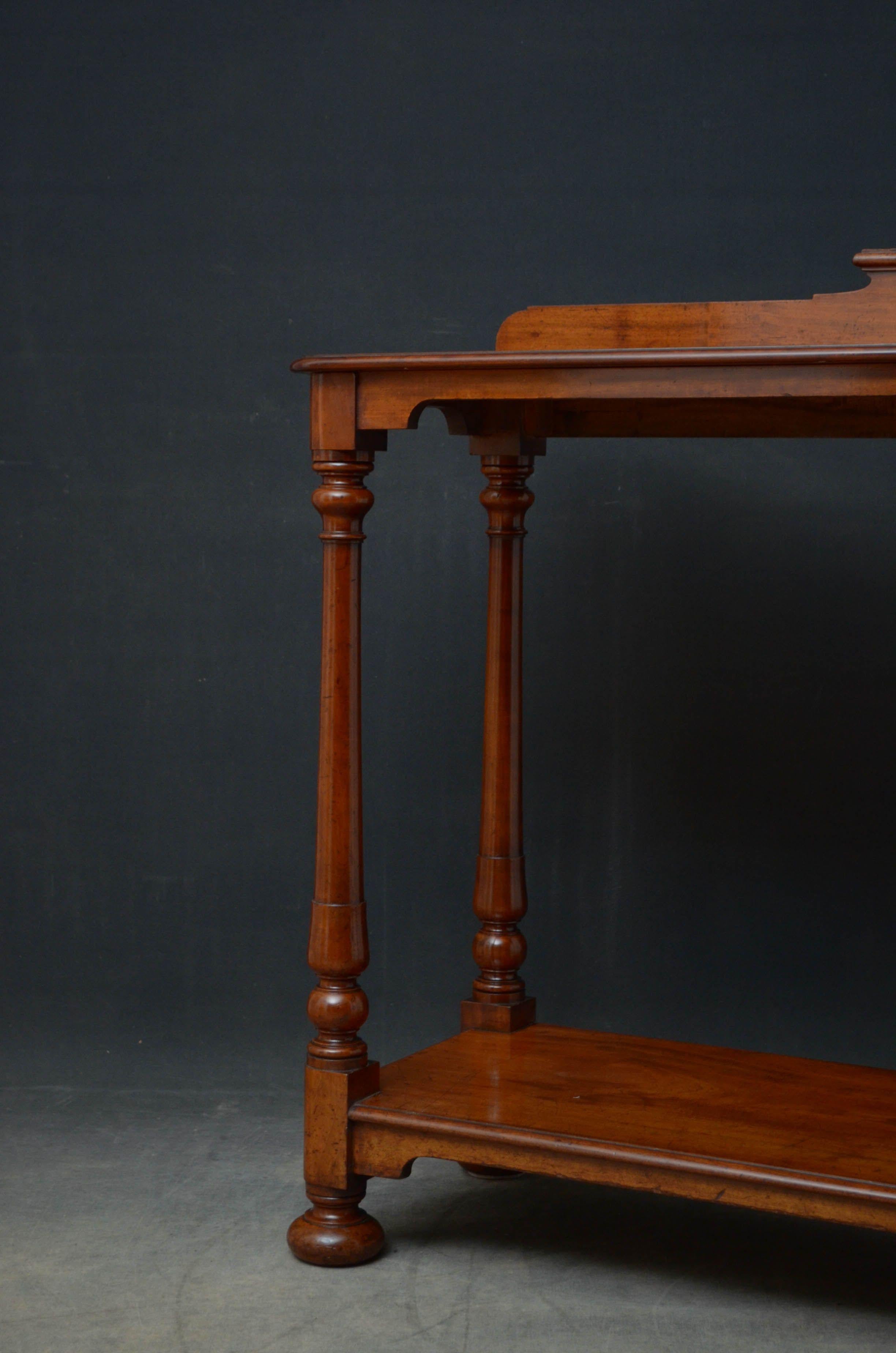 Early Victorian Mahogany Hall Table 1