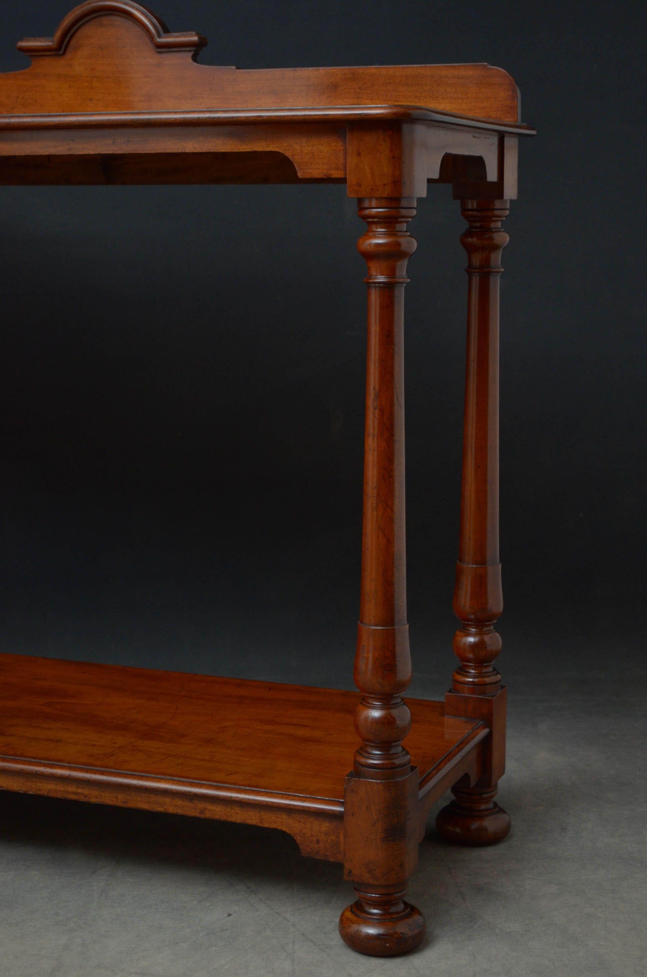 Early Victorian Mahogany Hall Table 4