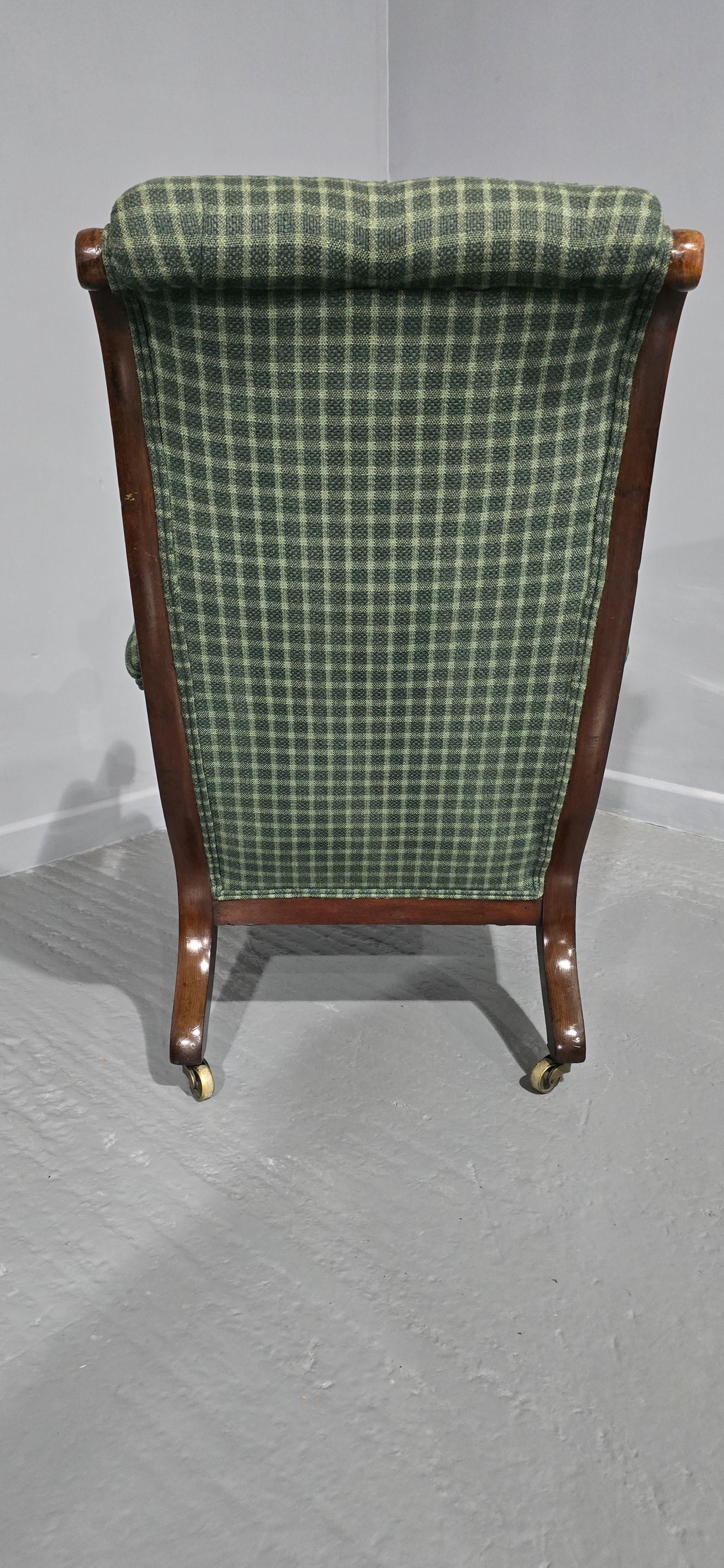 Fauteuil de bibliothèque en acajou du début de l'époque victorienne Bon état - En vente à Swadlincote, GB