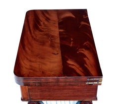 Early Victorian mahogany sewing table