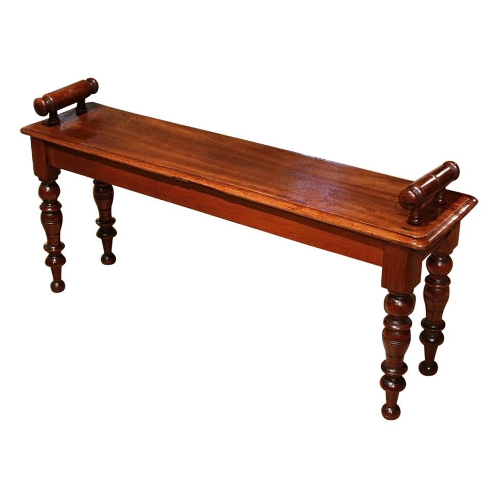 Early Victorian Mahogany Window Seat