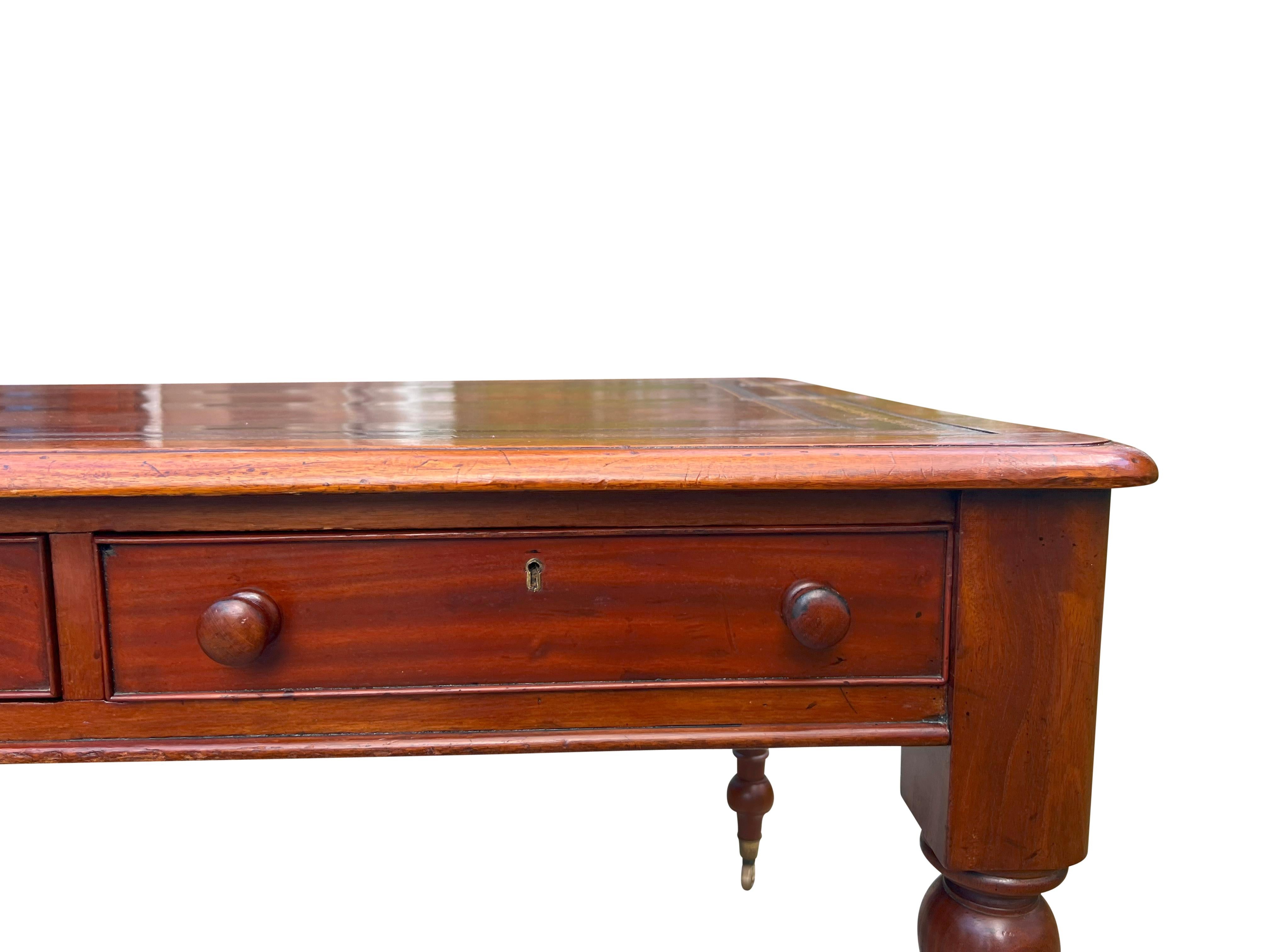 Early Victorian Mahogany Writing Table 6