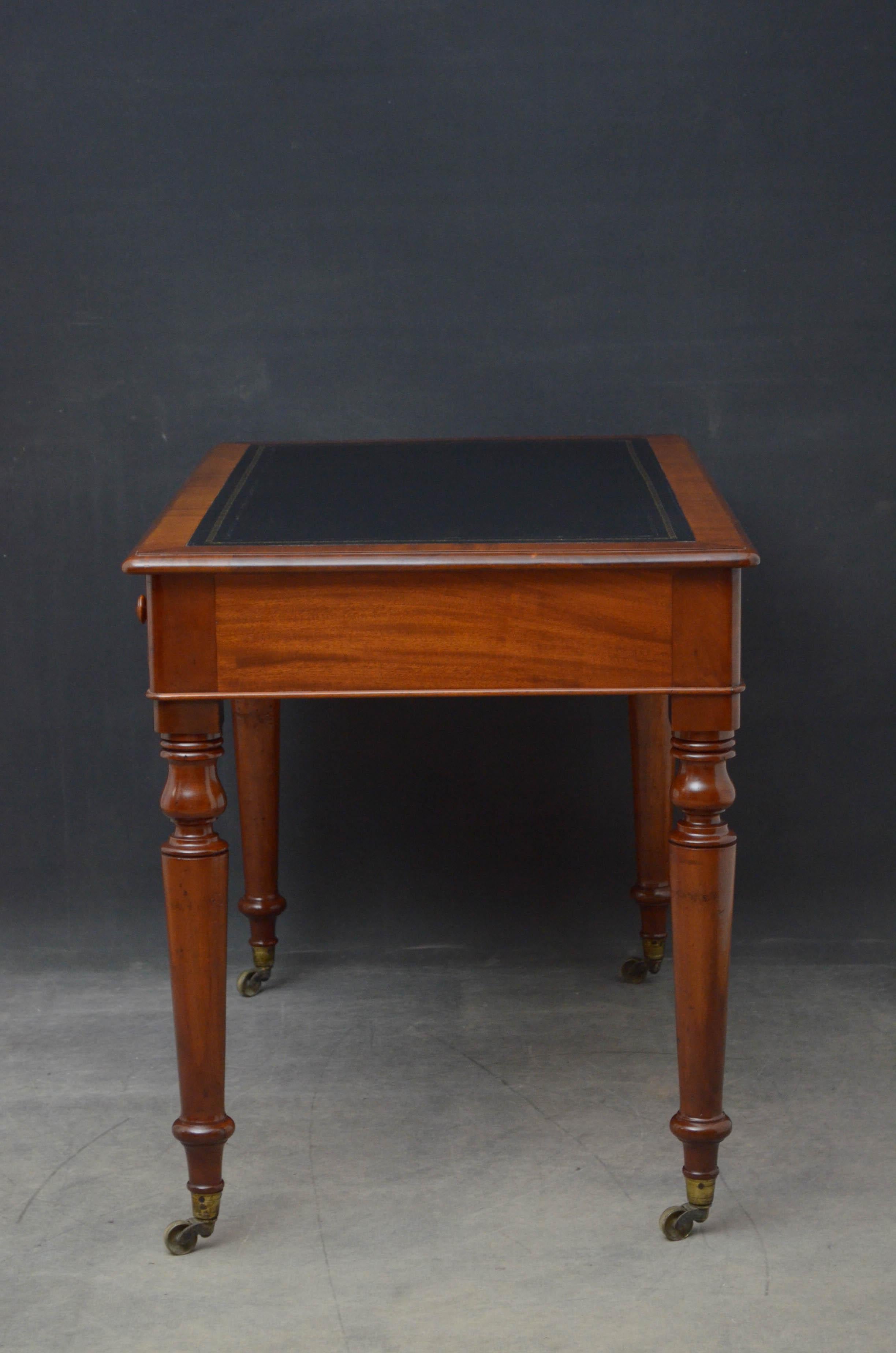 Early Victorian Mahogany Writing Table 8