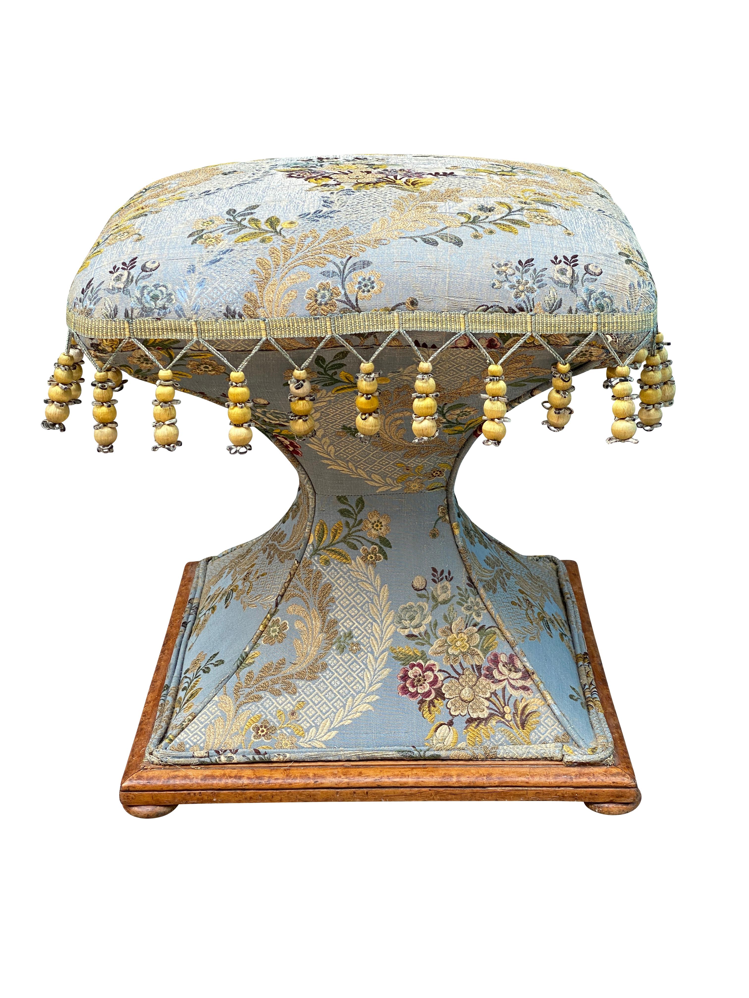 Early Victorian Maple Footstool In Good Condition In Essex, MA