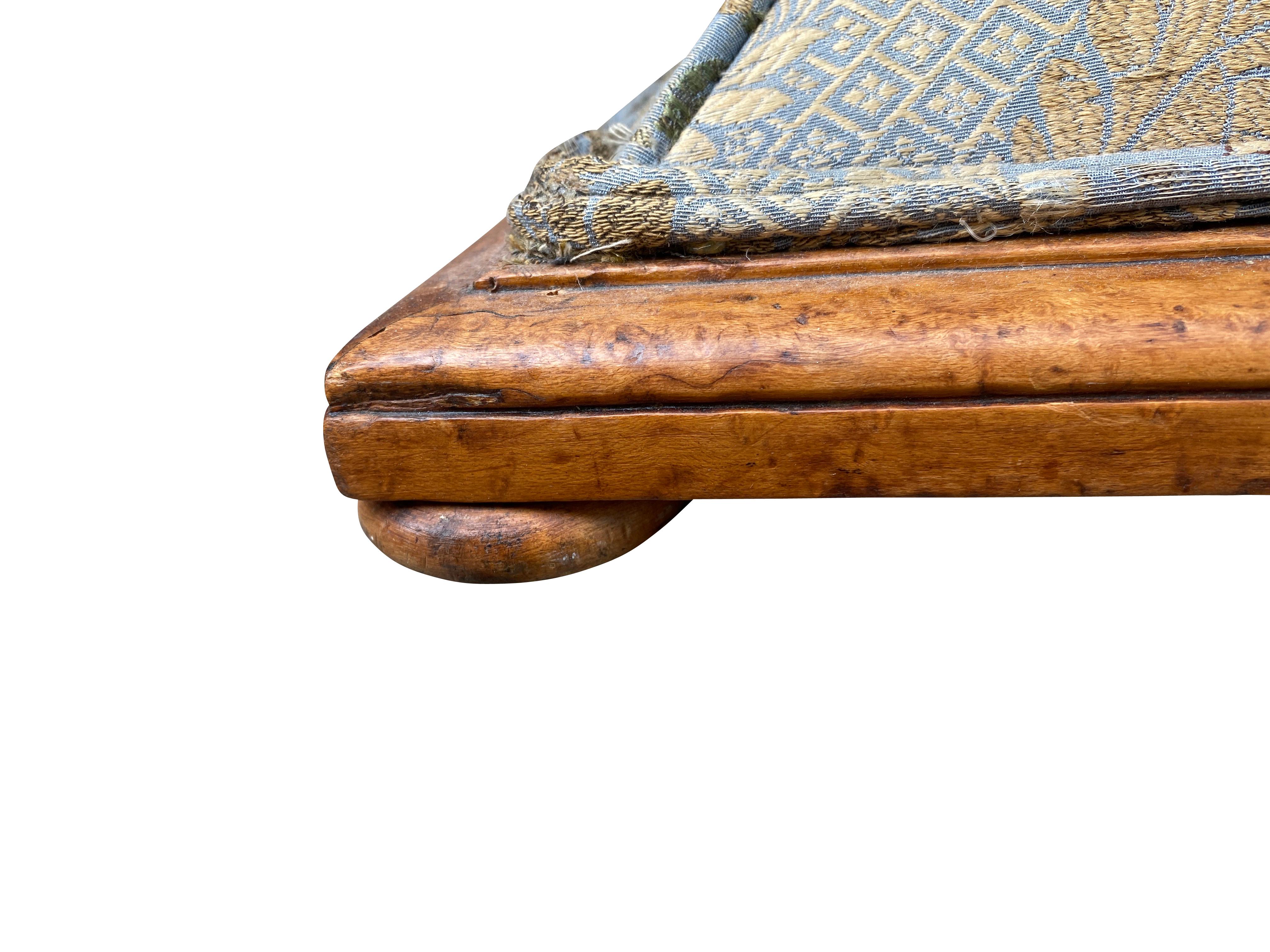 Early Victorian Maple Footstool 2