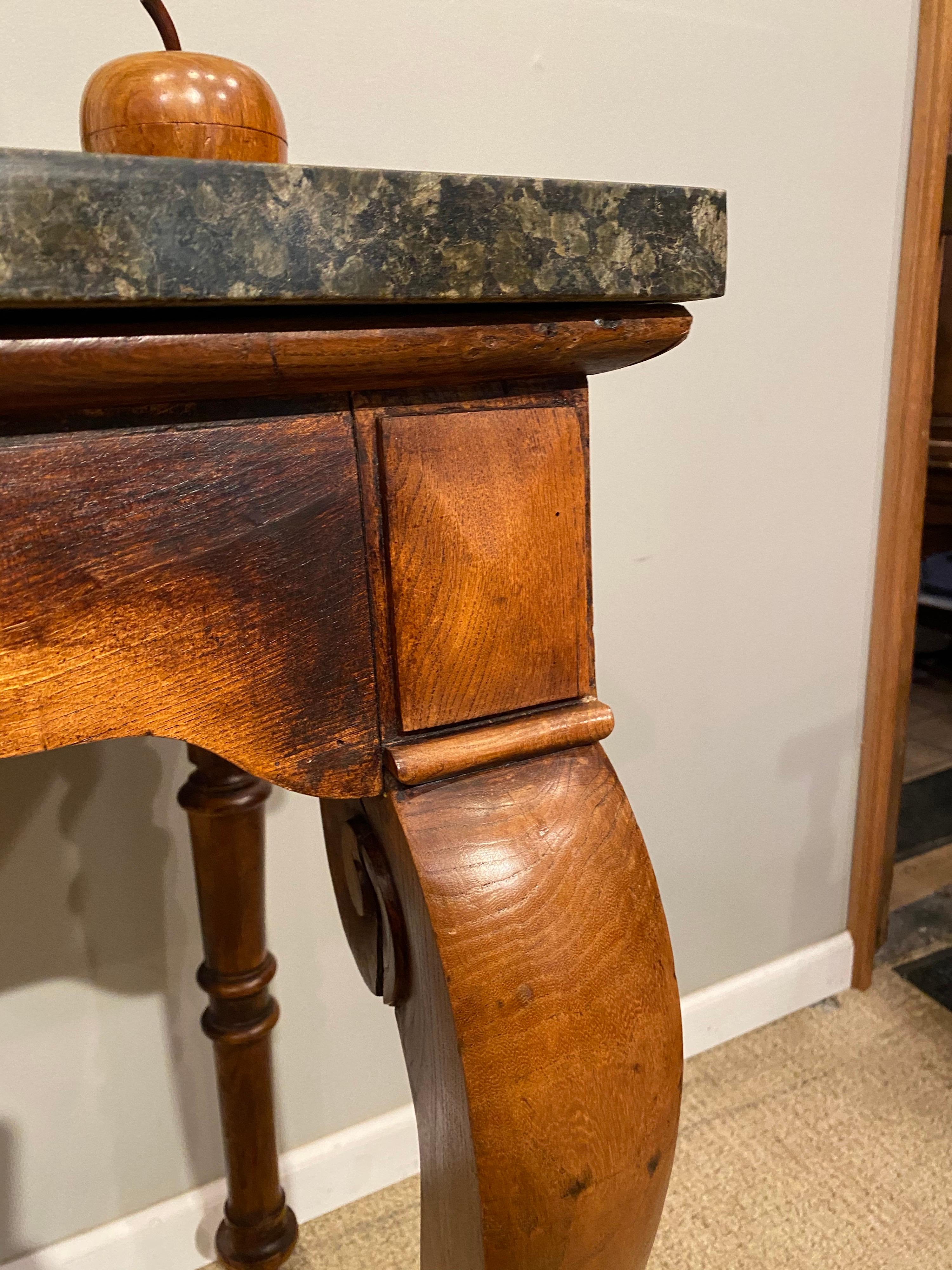 Early Victorian Marble Top Console Table For Sale 4