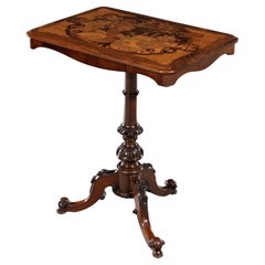 Early Victorian Marquetry Center Table