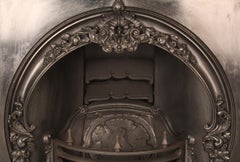 Early Victorian Ornate Antique Arched Register Grate, 19th Century