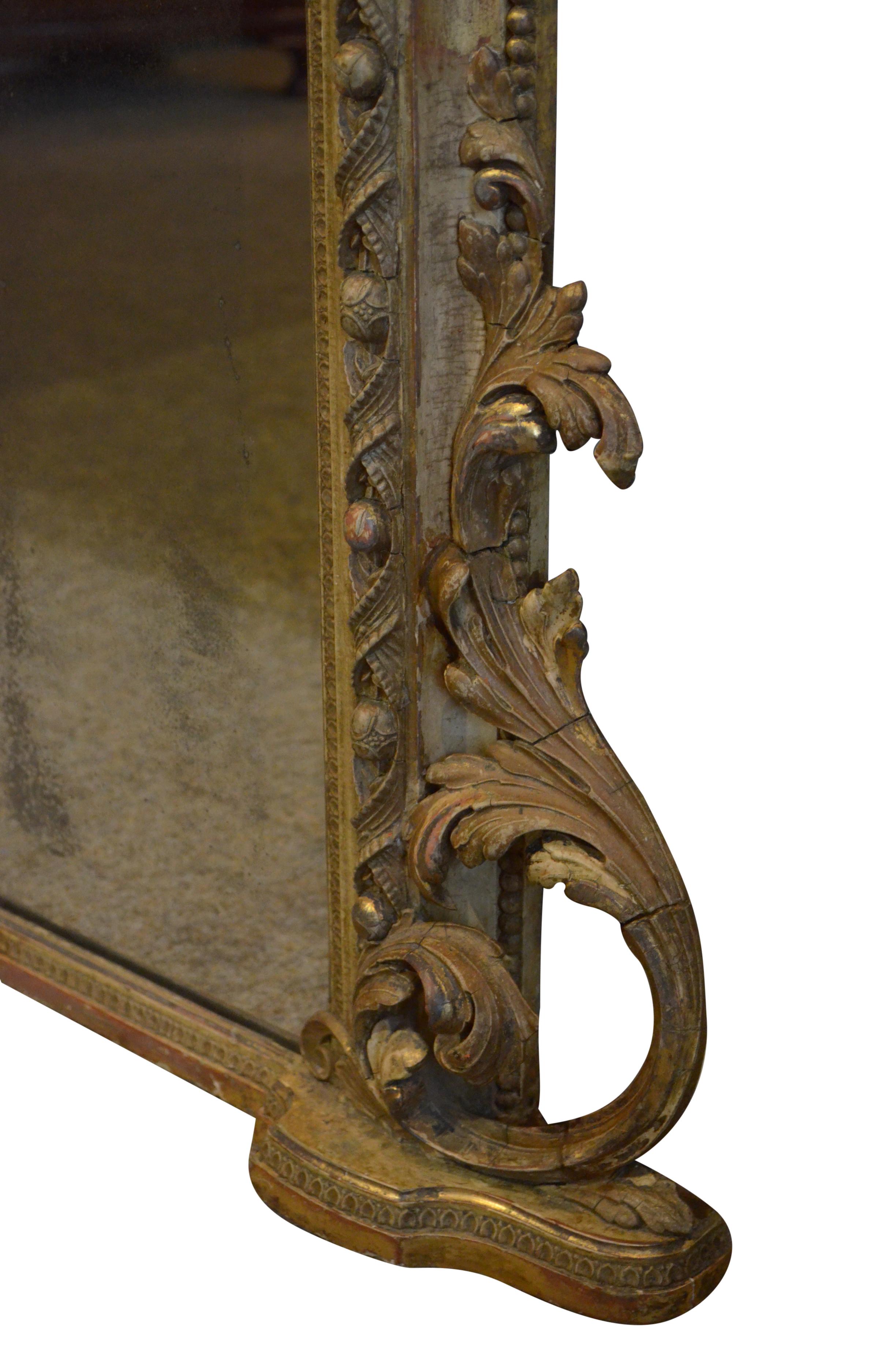 Early Victorian Overmantel Mirror 6