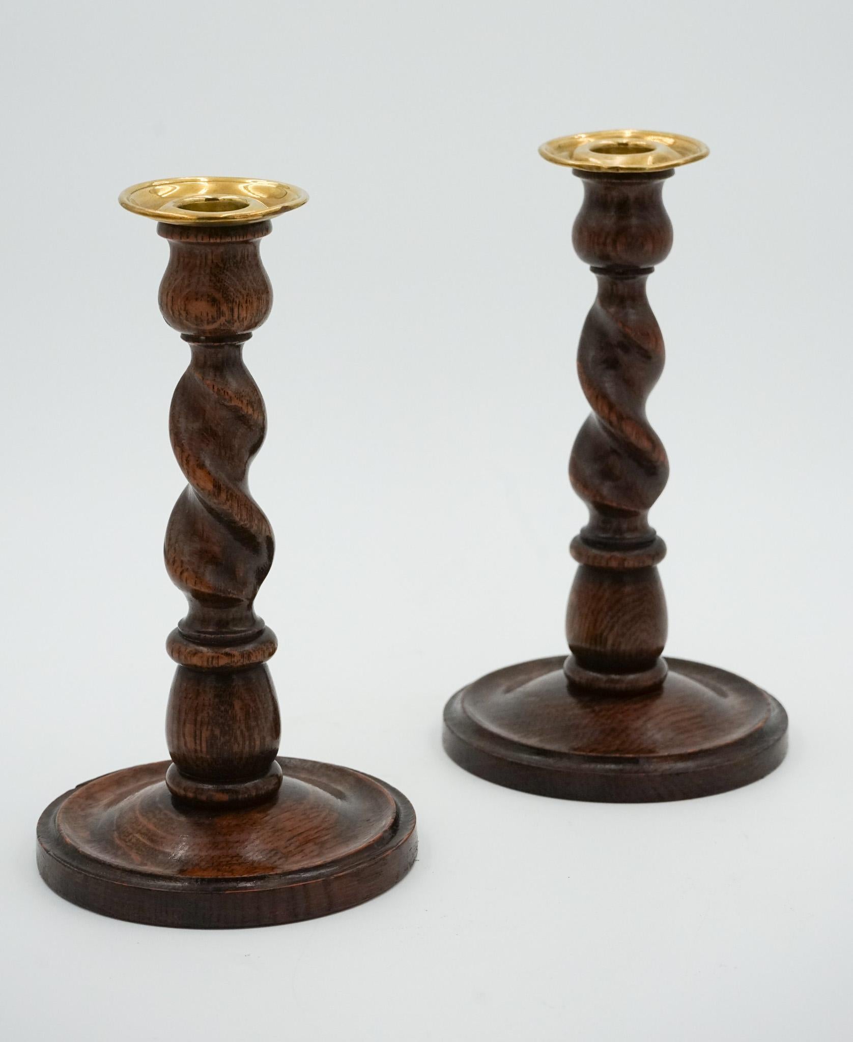 Antiques of London

We are delighted to offer for sale this Lovely Early Victorian Pair Of English Oak Barley Twist Candle Sticks.

Please carefully examine the pictures to see the condition before purchasing, as they form part of the description.