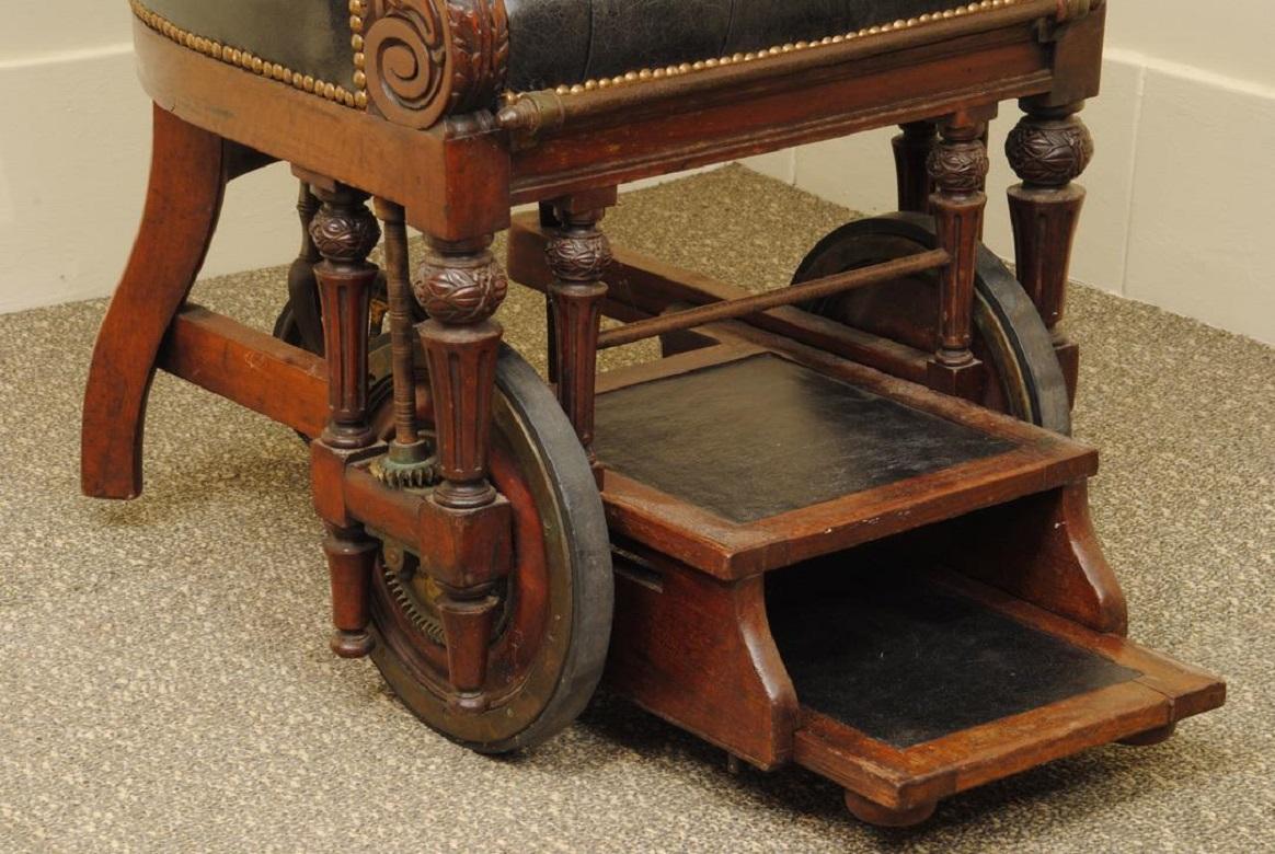19th Century Early Victorian Patent Invalids Armchair